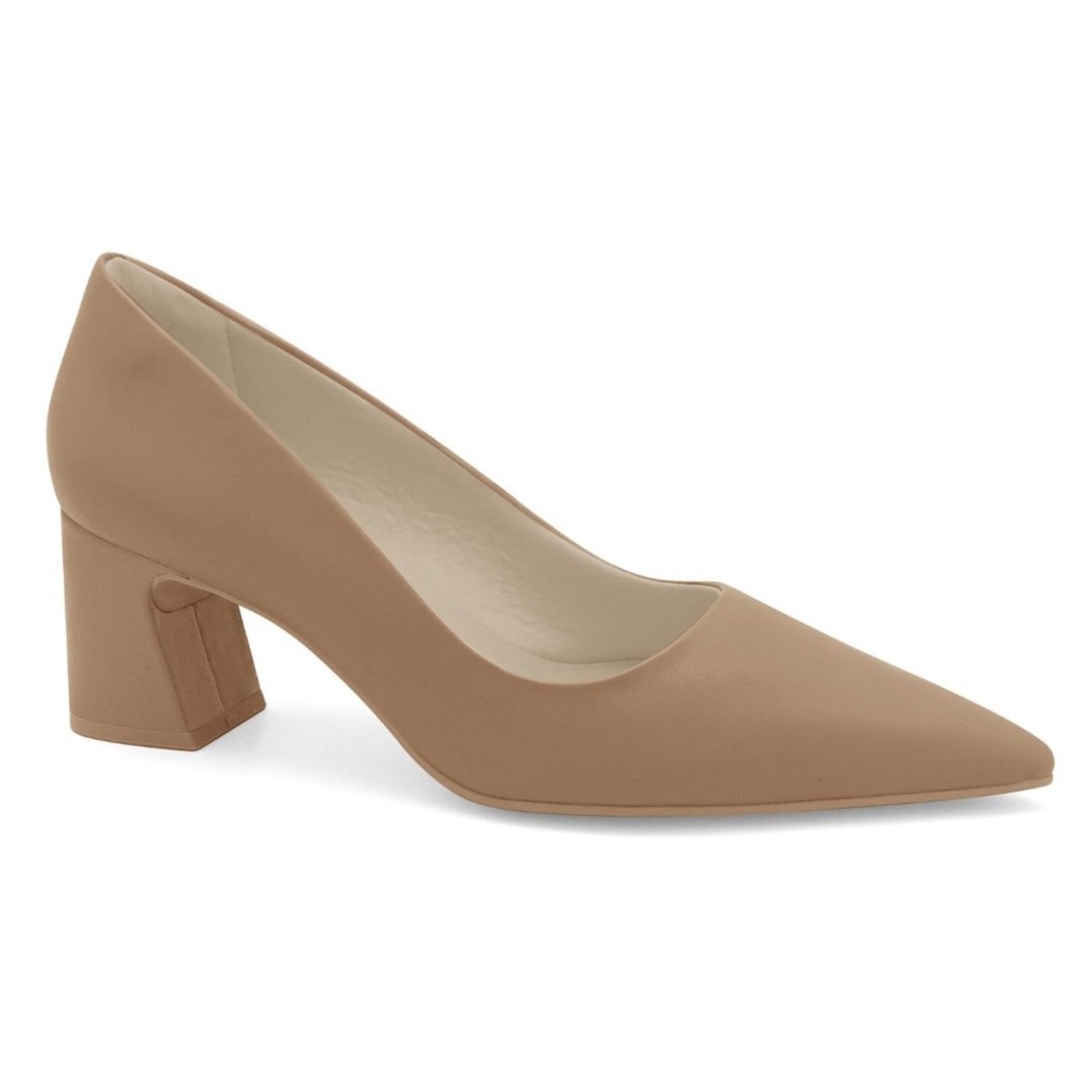 Sapato Feminino Bico Fino Ramarim 2516201 - Caqui