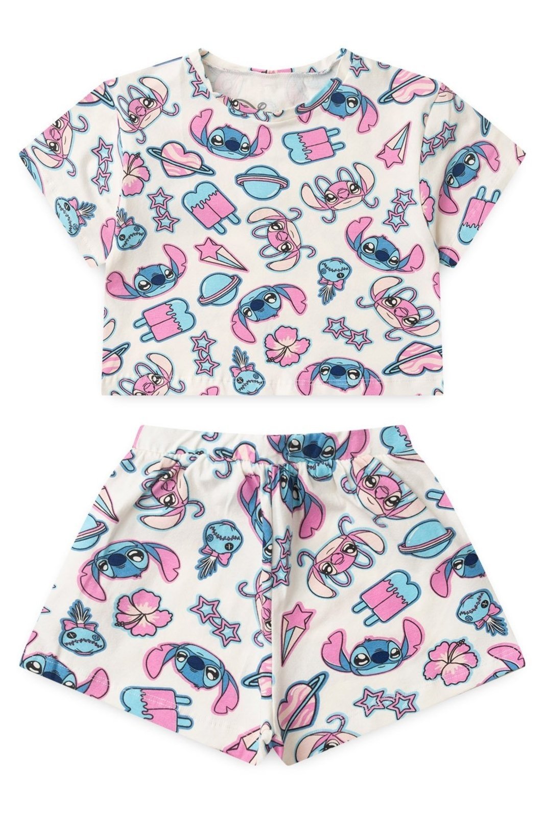 Infantil – Conjunto Disney Feminino Stitch e Angel