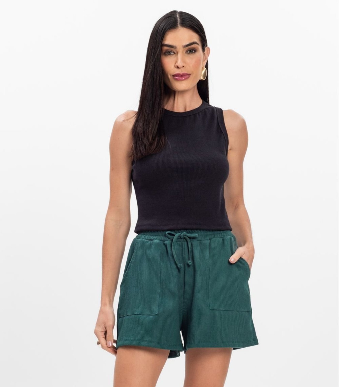 Regata Feminina em Ribana Rovitex Preto