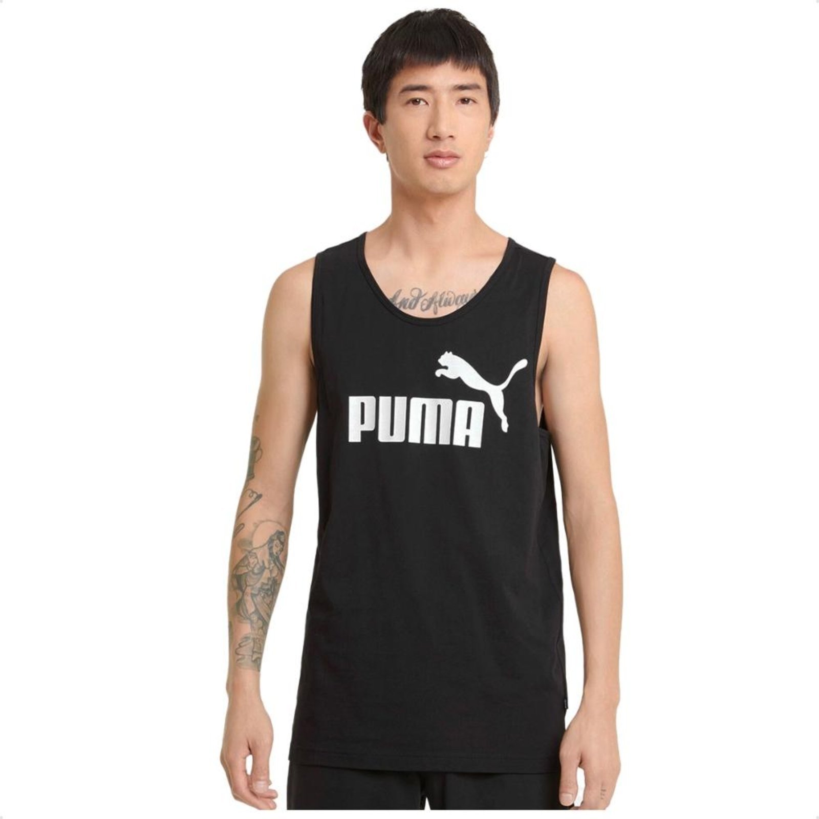 Camiseta Regata Puma Essentials Masculina Preto