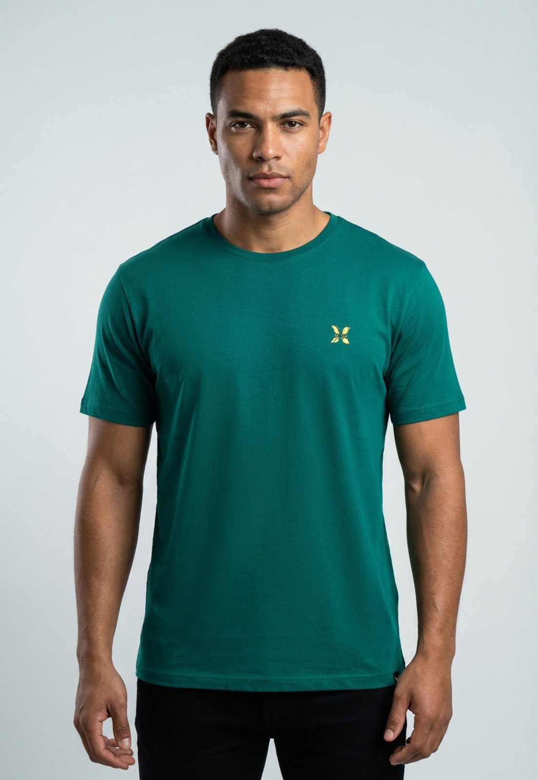 Camiseta Masculina Hurley Silk Flower Verde