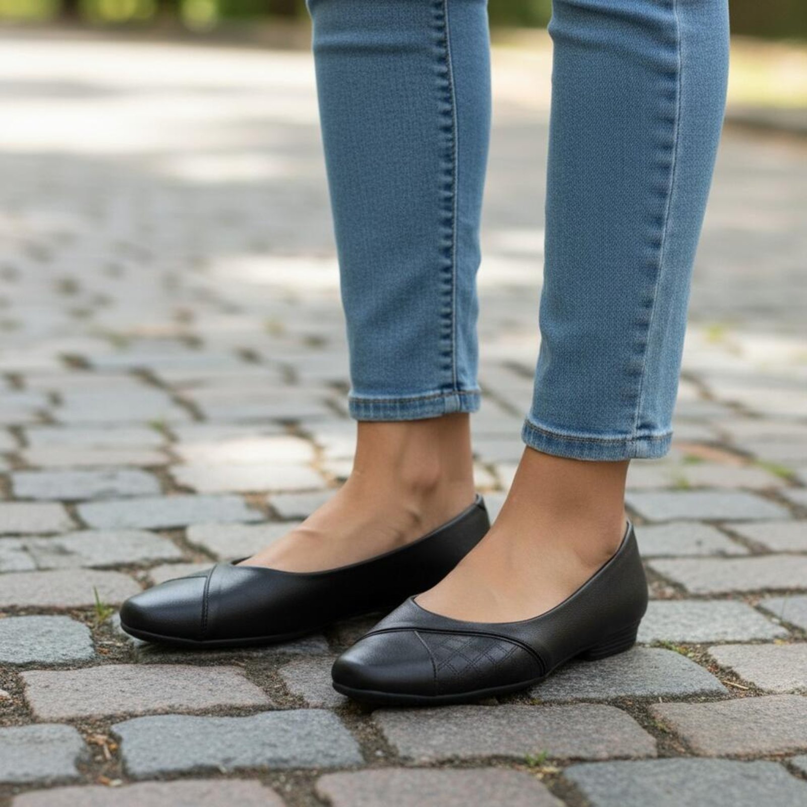 Vista 3 Sapatilha Feminina Flat Piccadilly 250265 A0085026 preto Piccadilly preto