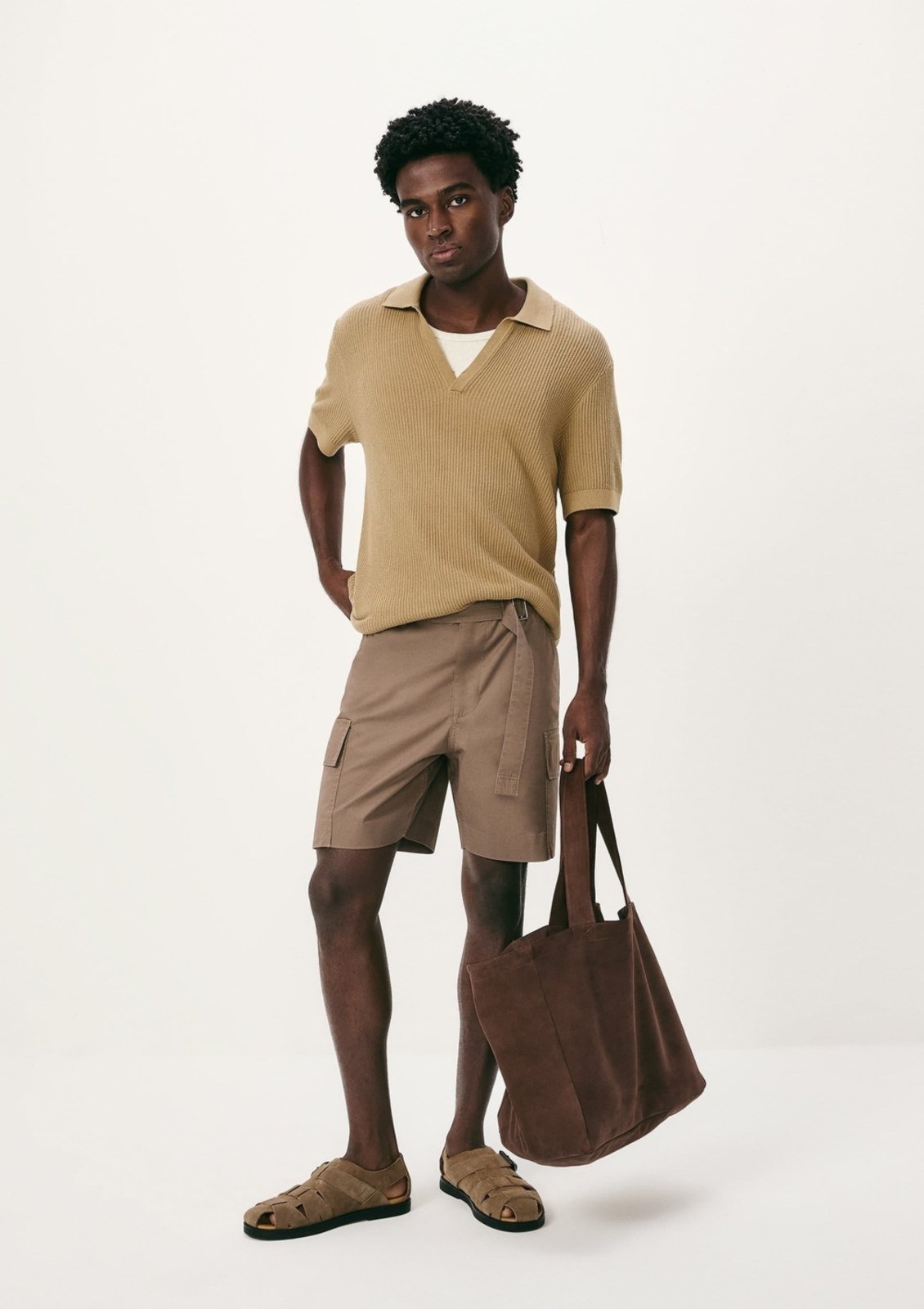 Bermuda Masculina Cargo Em Algodão Hering