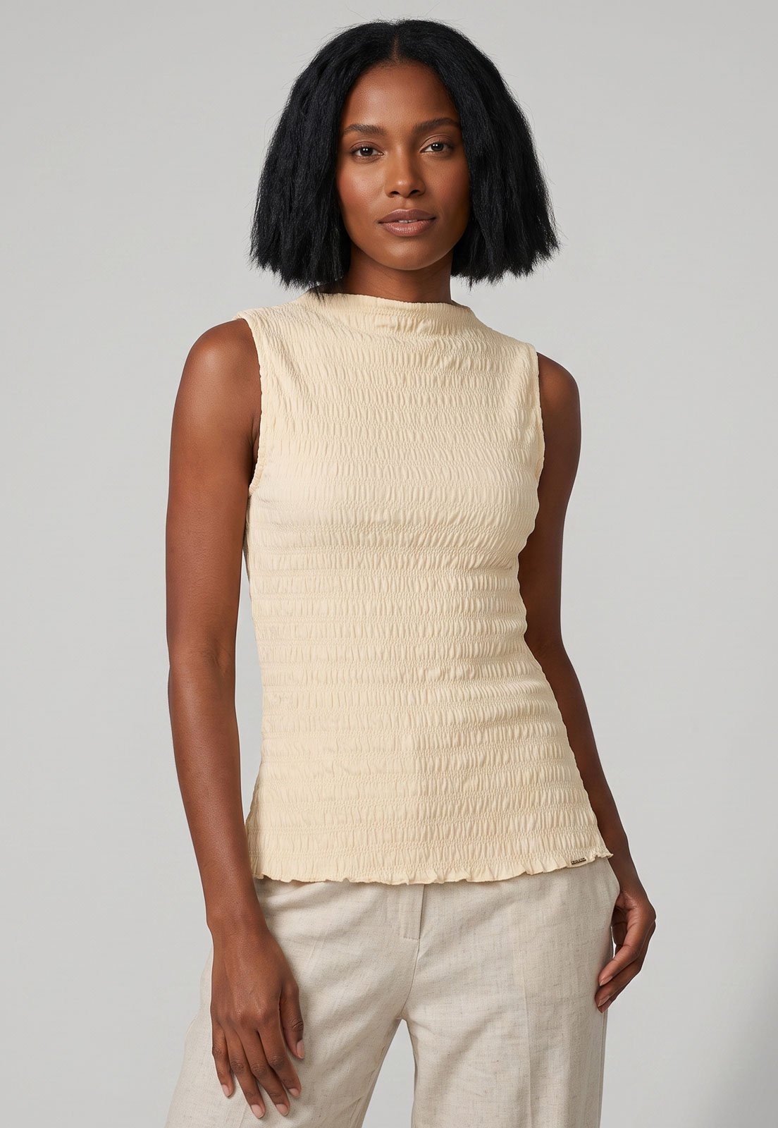 Blusa Feminina Lez a Lez Malha Afrodite Amarela