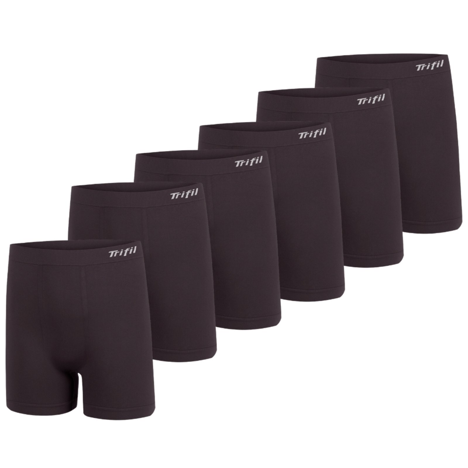 Kit Com 6 Cuecas Box Masculino Trifil Sem Costura Plus Size