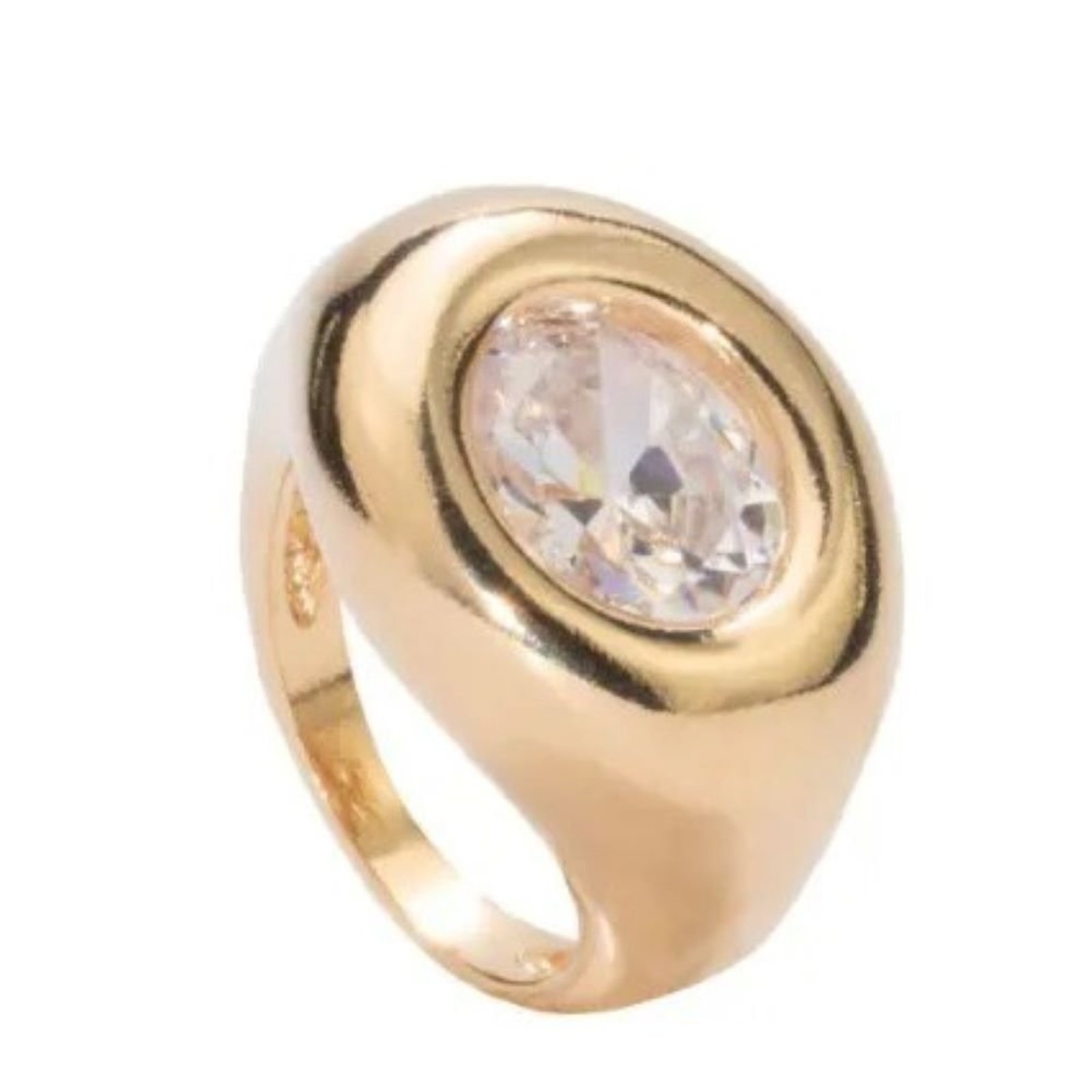 Infantil - Anel com Cristal Semijoia Banhada a Ouro 18K Ania Store