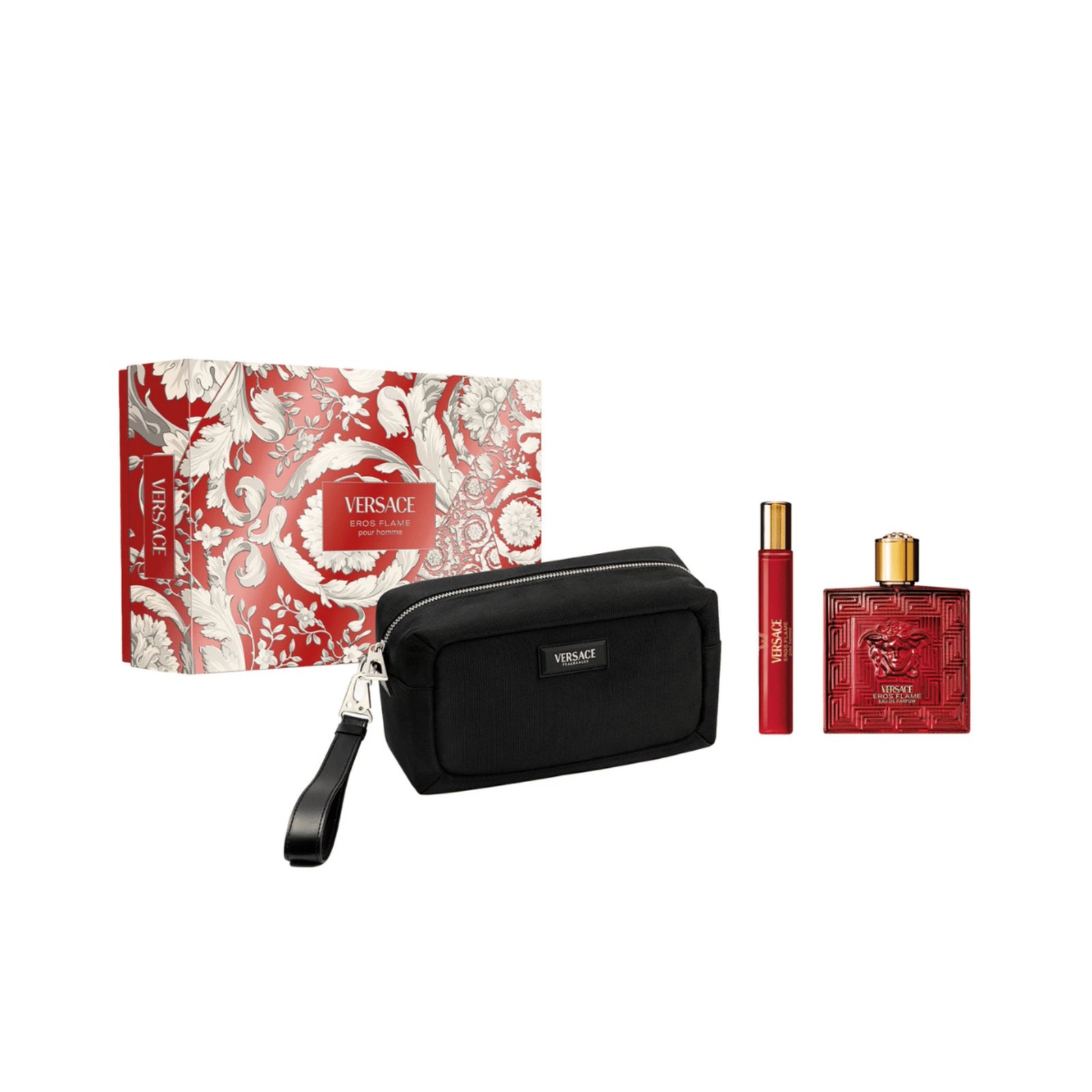 Coffret Versace Eros Flame + Travel Size 10ml + Necessaire