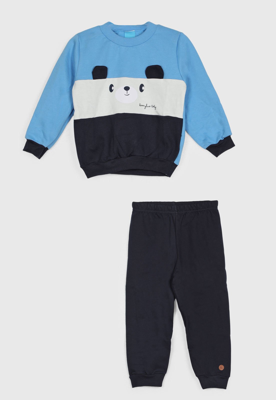 Conjunto Kamylus Estampa Urso Azul