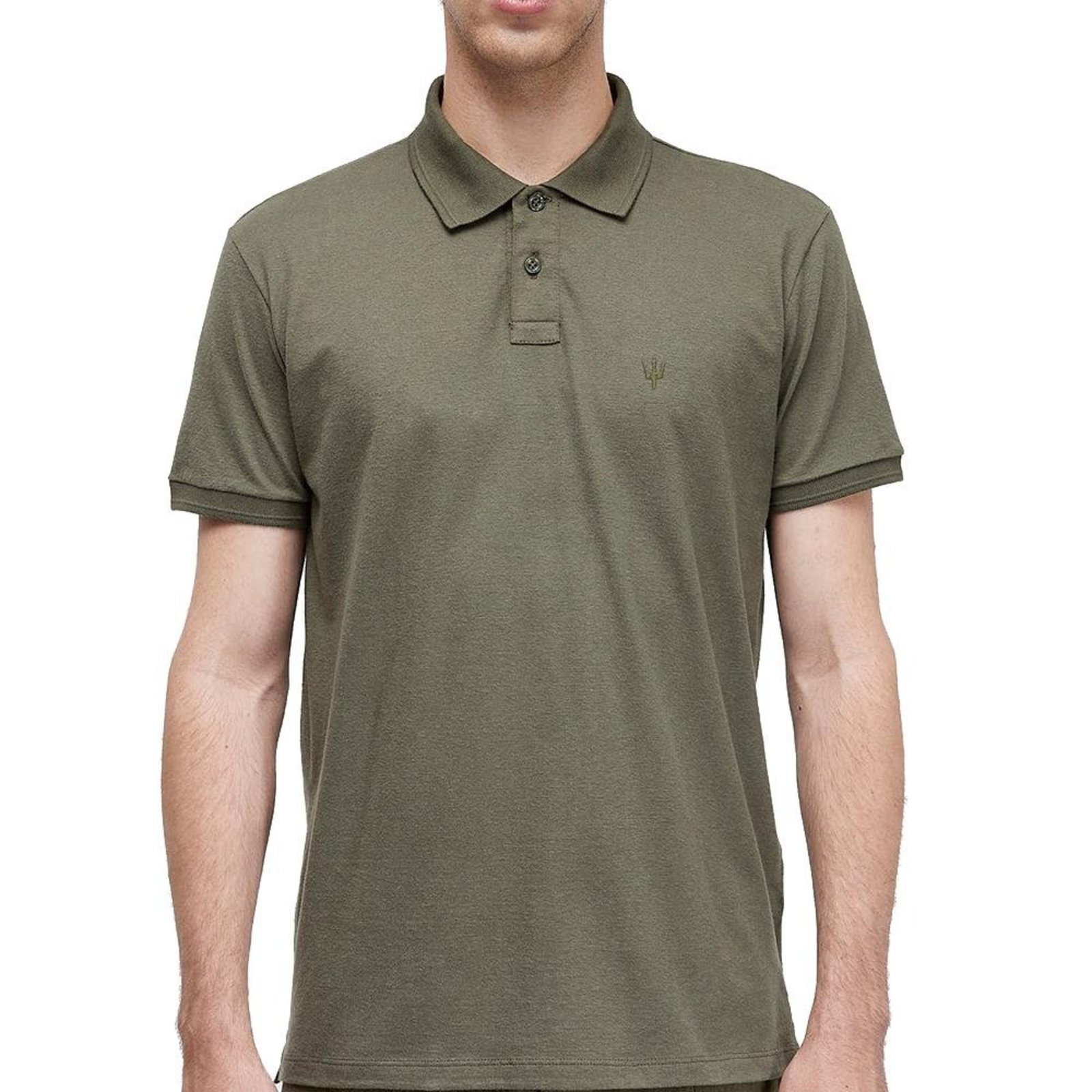 Camisa Polo Osklen Tridente Pure Touch Masculino Forest