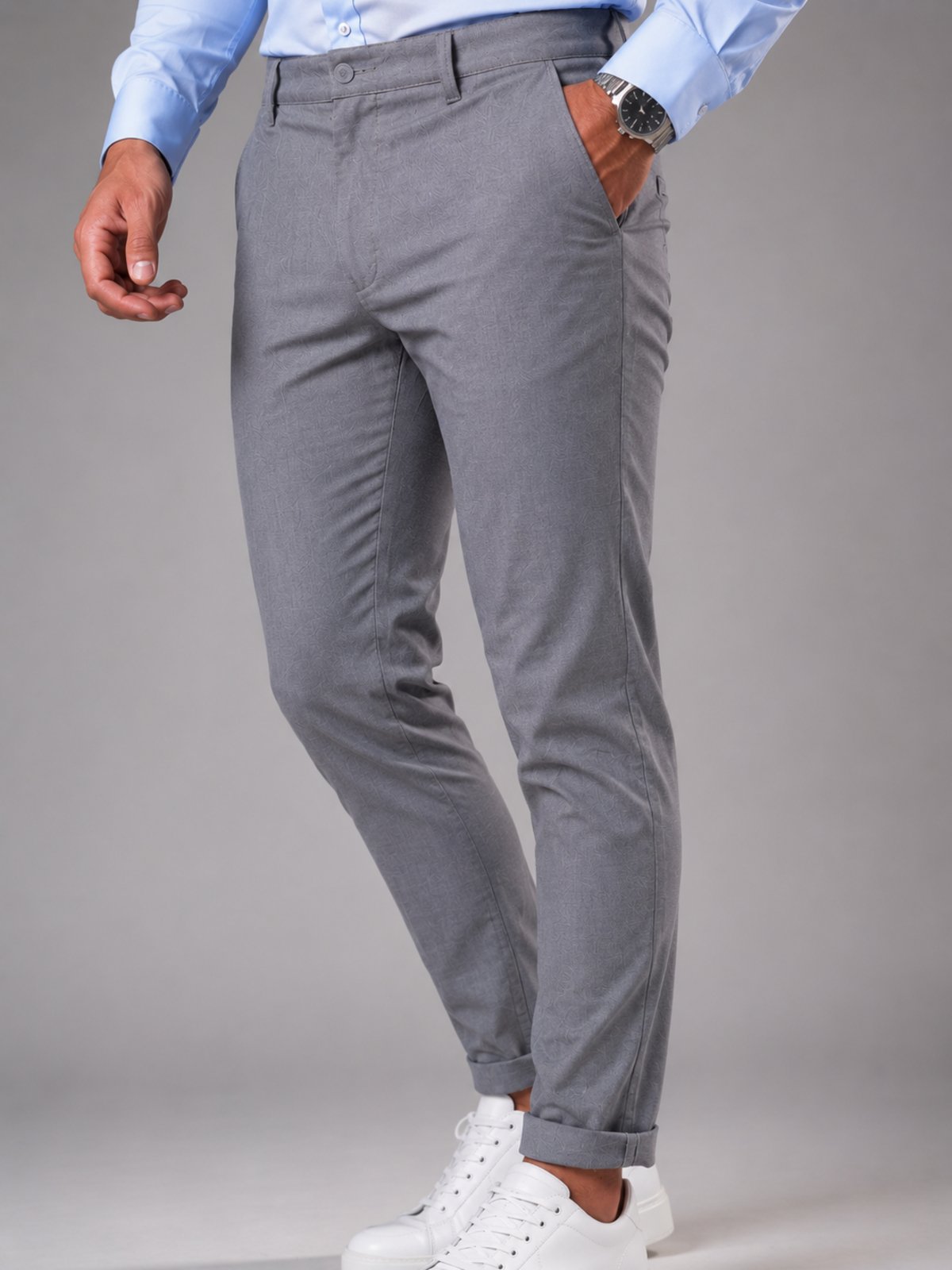 Calça Masculina Alfaiataria Yellow Slim Premium Conforto Estilo e Caimento Perfeito Chumbo