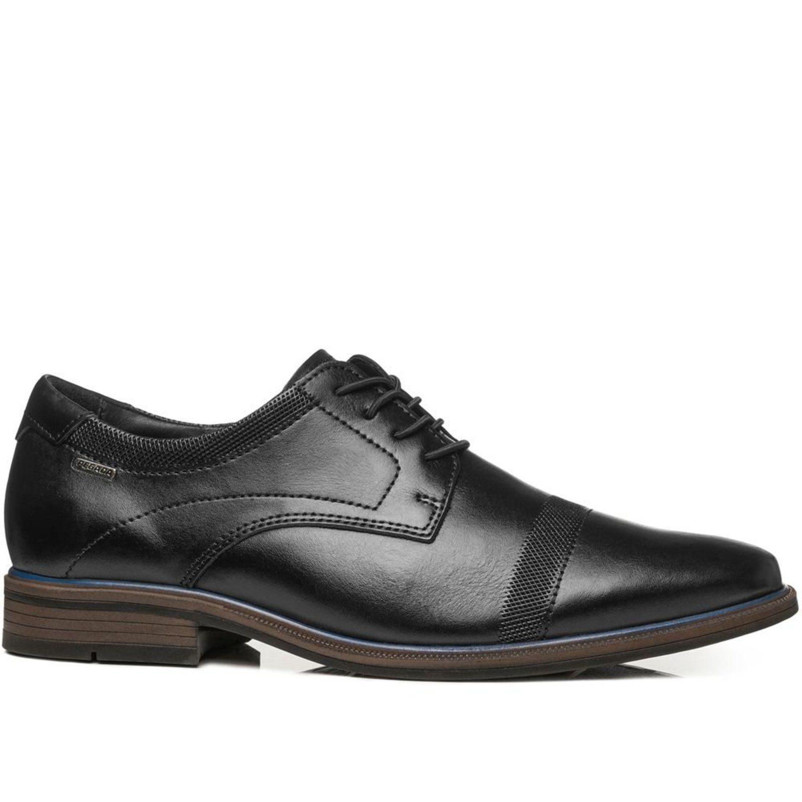Sapato Social Pegada Masculino em Couro Preto 126311-01 Sapato Social Pegada Masculino em Couro Preto 126311-01 37