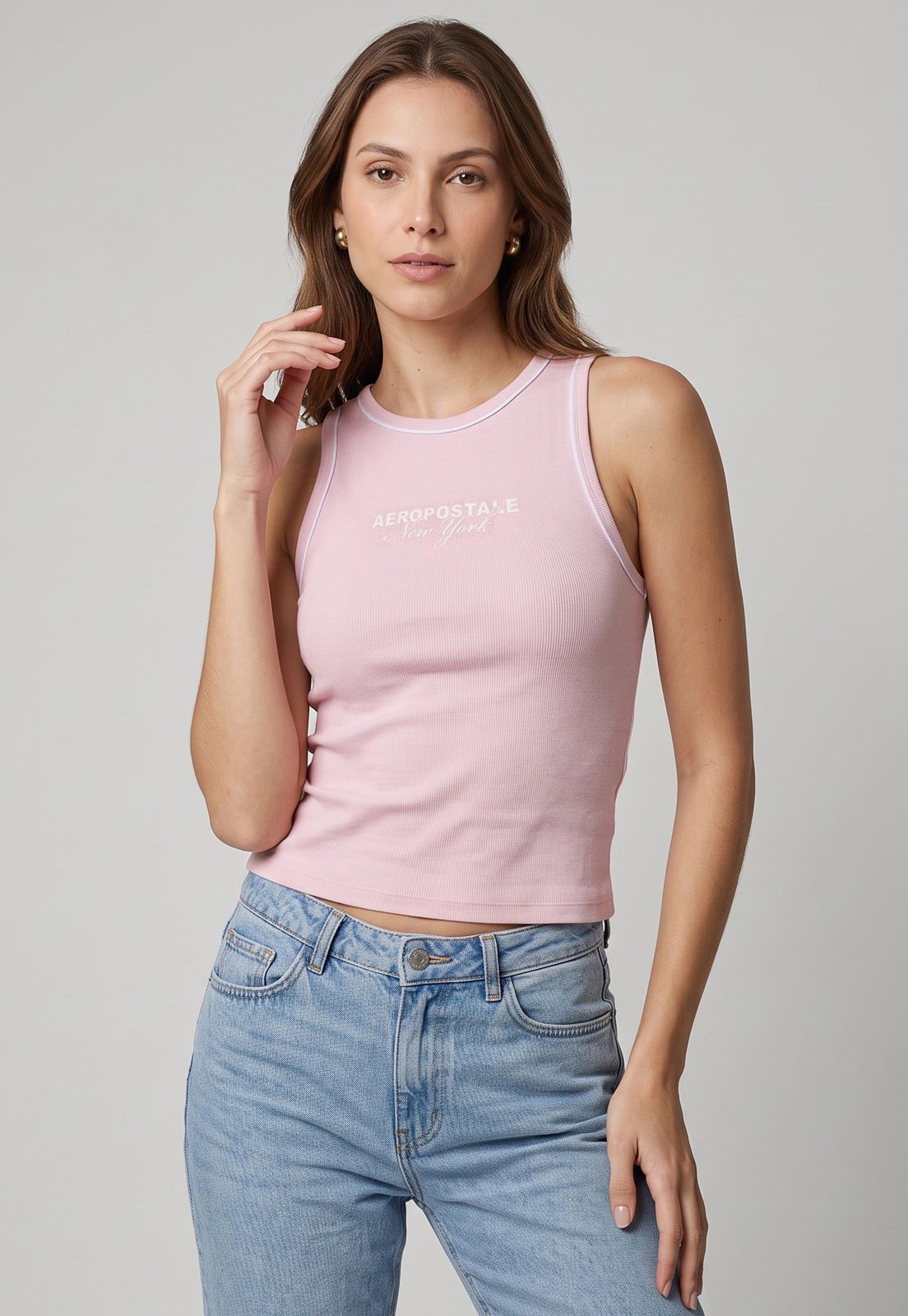 Regata Feminina Aeropostale Estampa Logo