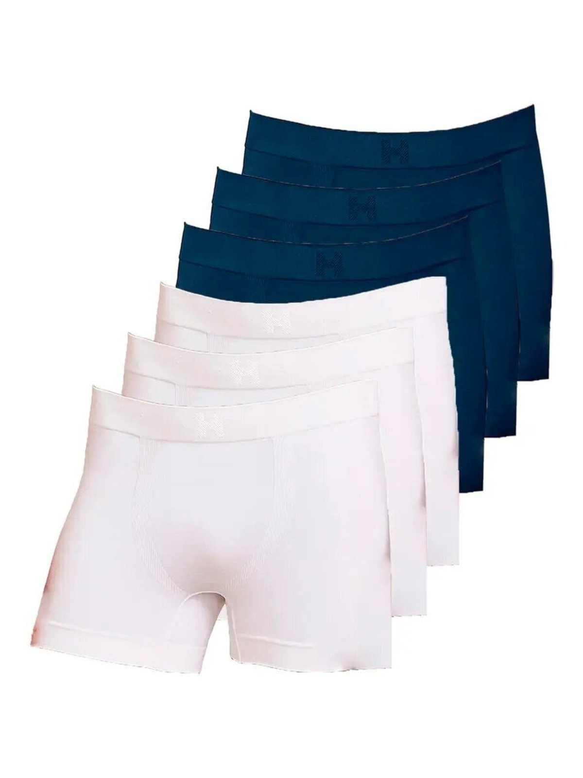 Kit com 6 Cuecas Boxer Hope Smc61020 Branco