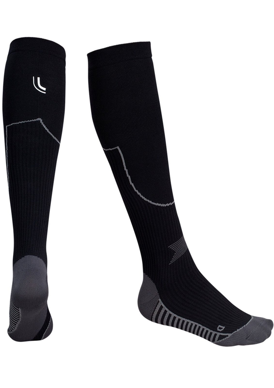 Vista 2 Meia Esportiva Adulto 3/4 Performance Lupo Unissex preto Lupo preto