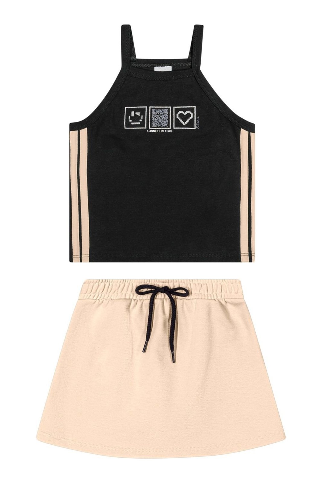 Infantil - Conjunto Menina Interativo Elian Preto