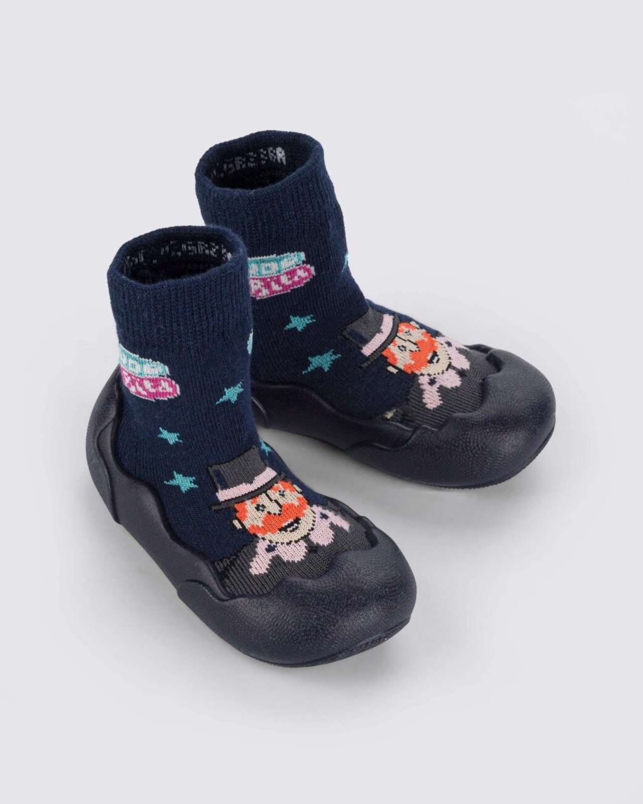 Vista 2 Infantil - Meia com Sola Masculina de Grendene Mundo Bita Friendship GRENDENE KIDS azul GRENDENE KIDS azul