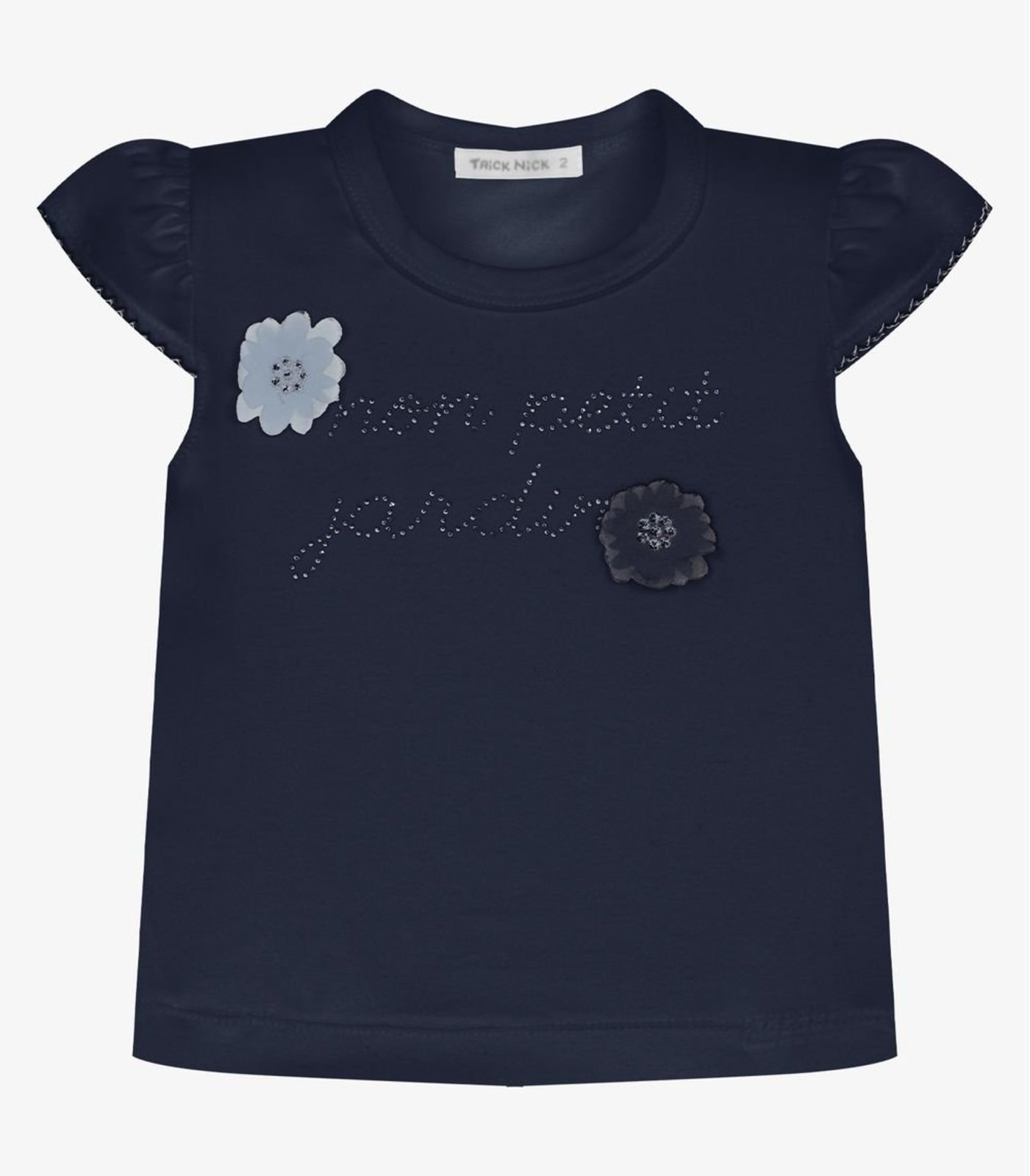 Infantil - Blusa Menina Cotton Leve Trick Nick Azul