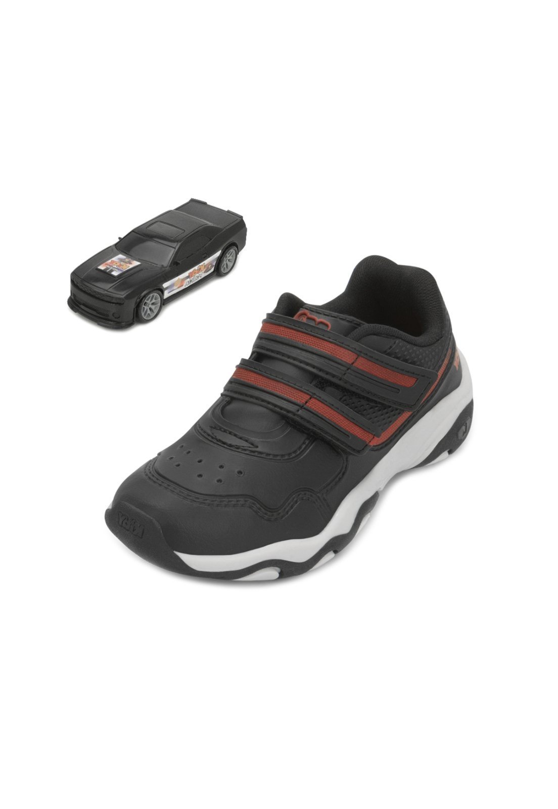 Infantil - Tênis Kidy Play KD25-00708 Preto-Vermelho