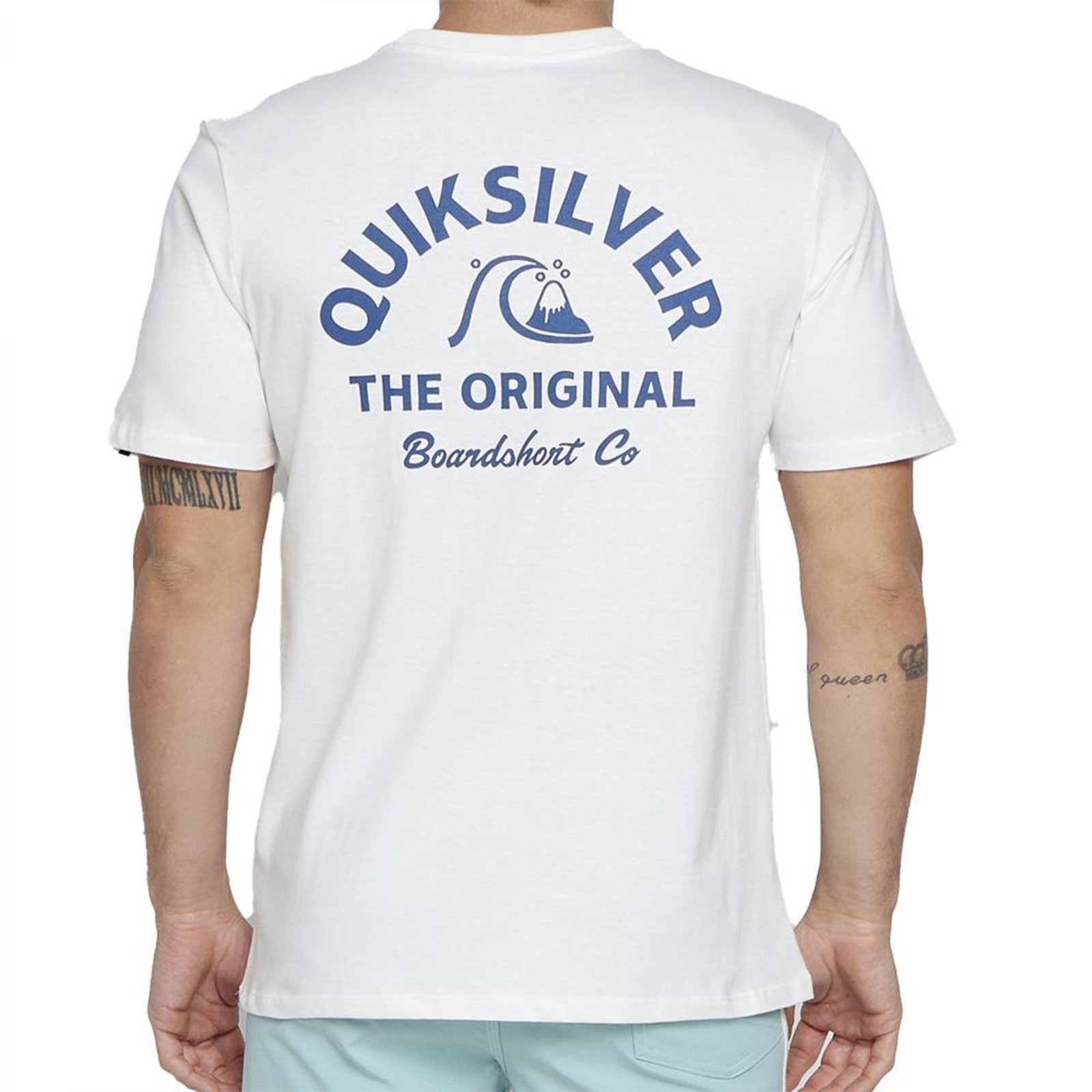 Camiseta Quiksilver Classic Arch SM25 Masculina Snow White