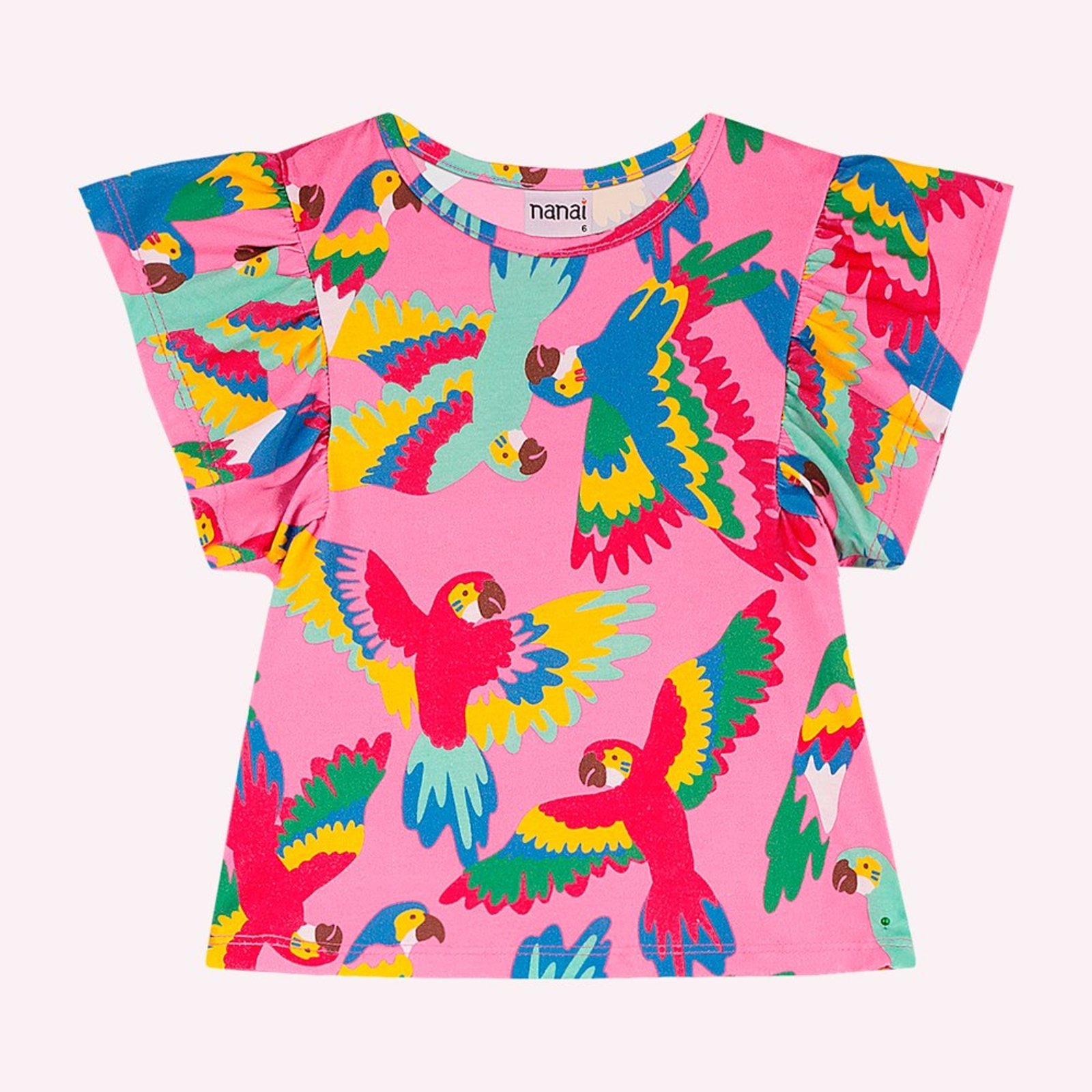 Infantil - Blusa Menina Araras Nanai