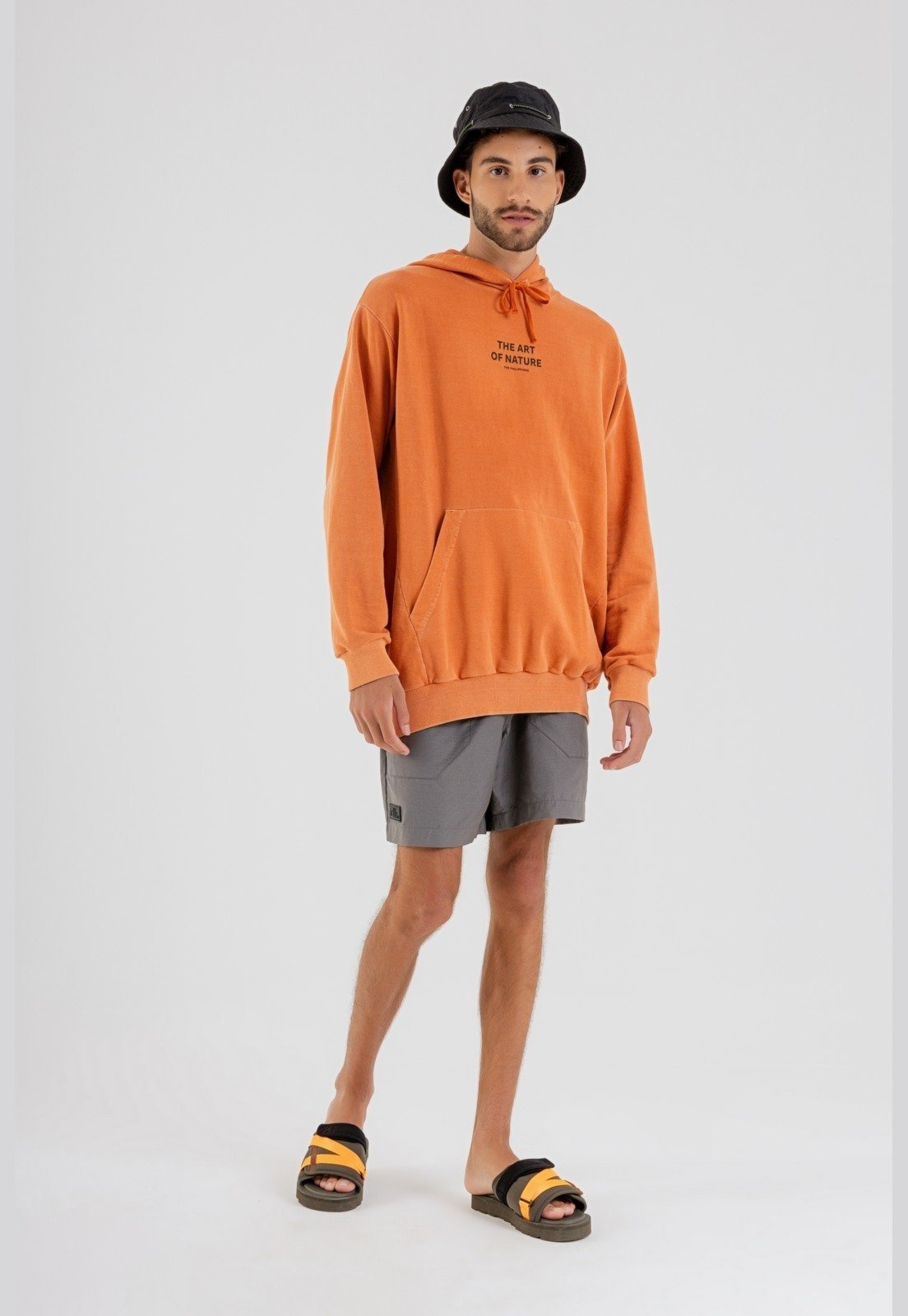 Blusão Masculino em Moletom The Philippines Laranja