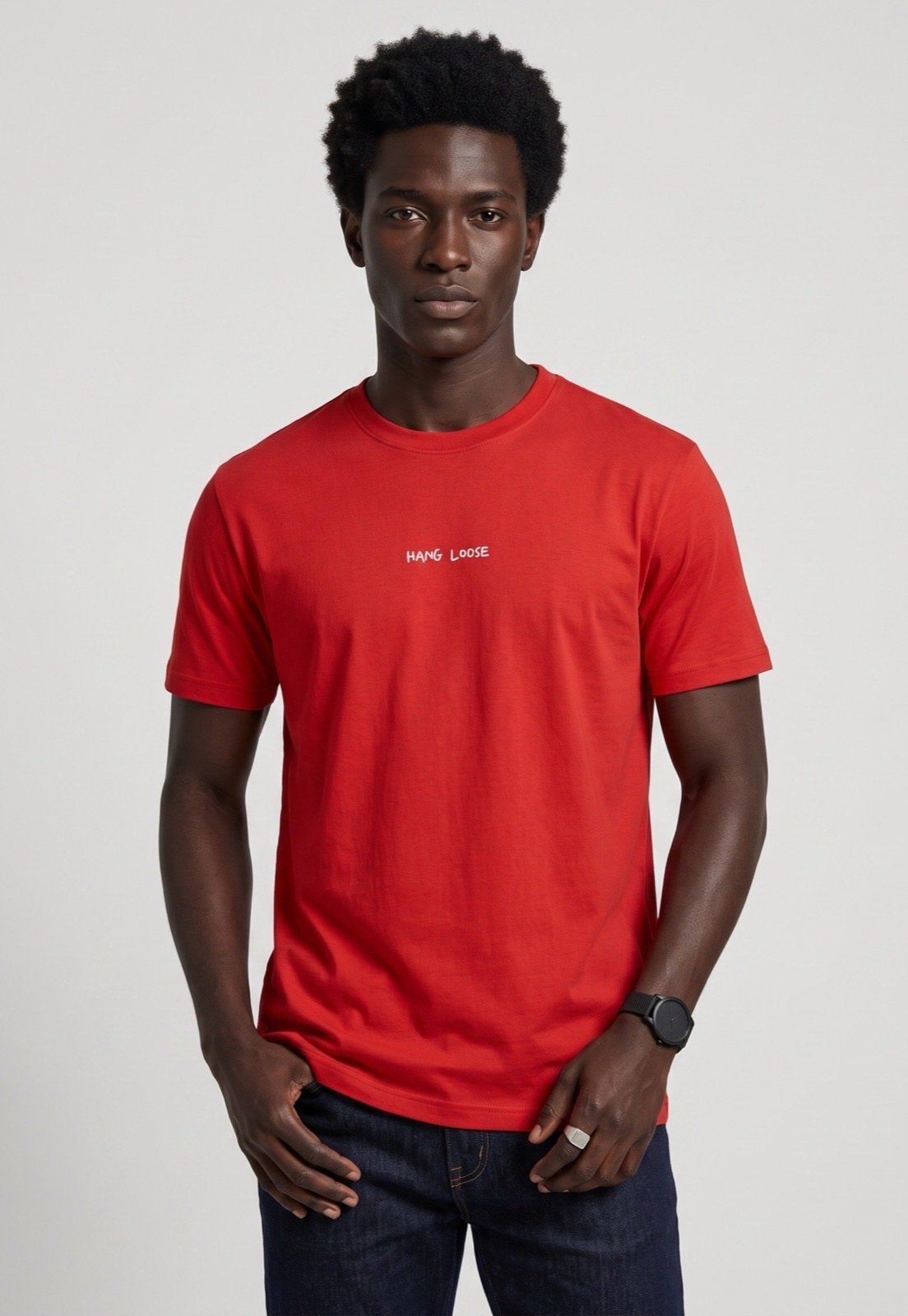Camiseta Masculina Hang Loose Silk Craig Vermelha