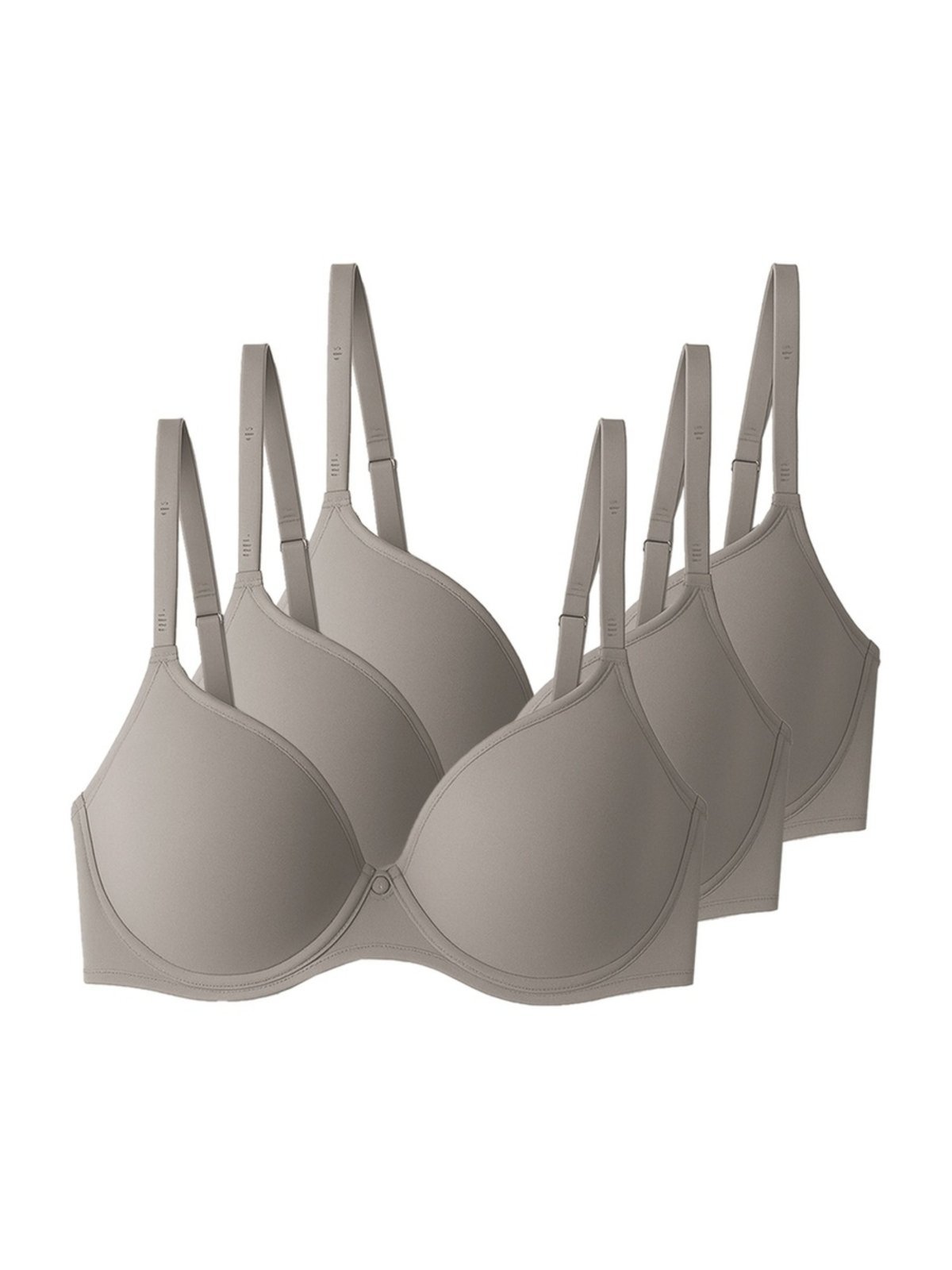 Kit com 3 Sutiãs com Aro e Bojo Liz 51381 Taça B