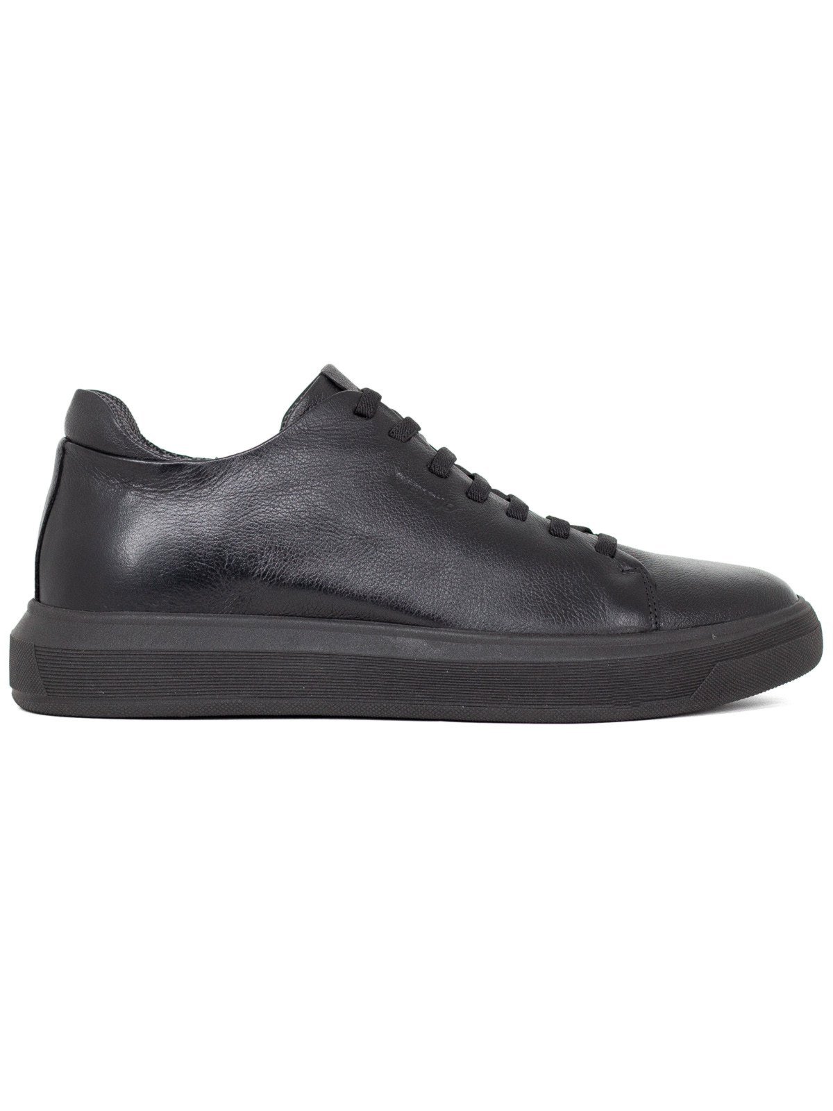 Tênis Masculino Rafarillo Toronto Alth Aumenta Altura 7cm Couro Conforto Preto All Black
