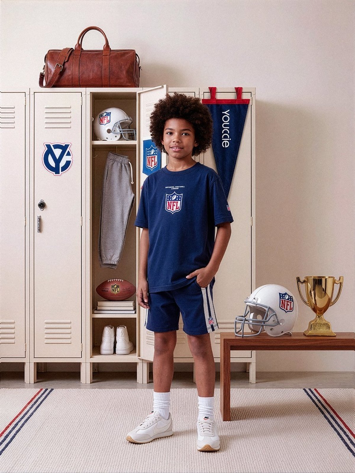 Infantil - Conjunto NFL da Youccie Azul Marinho