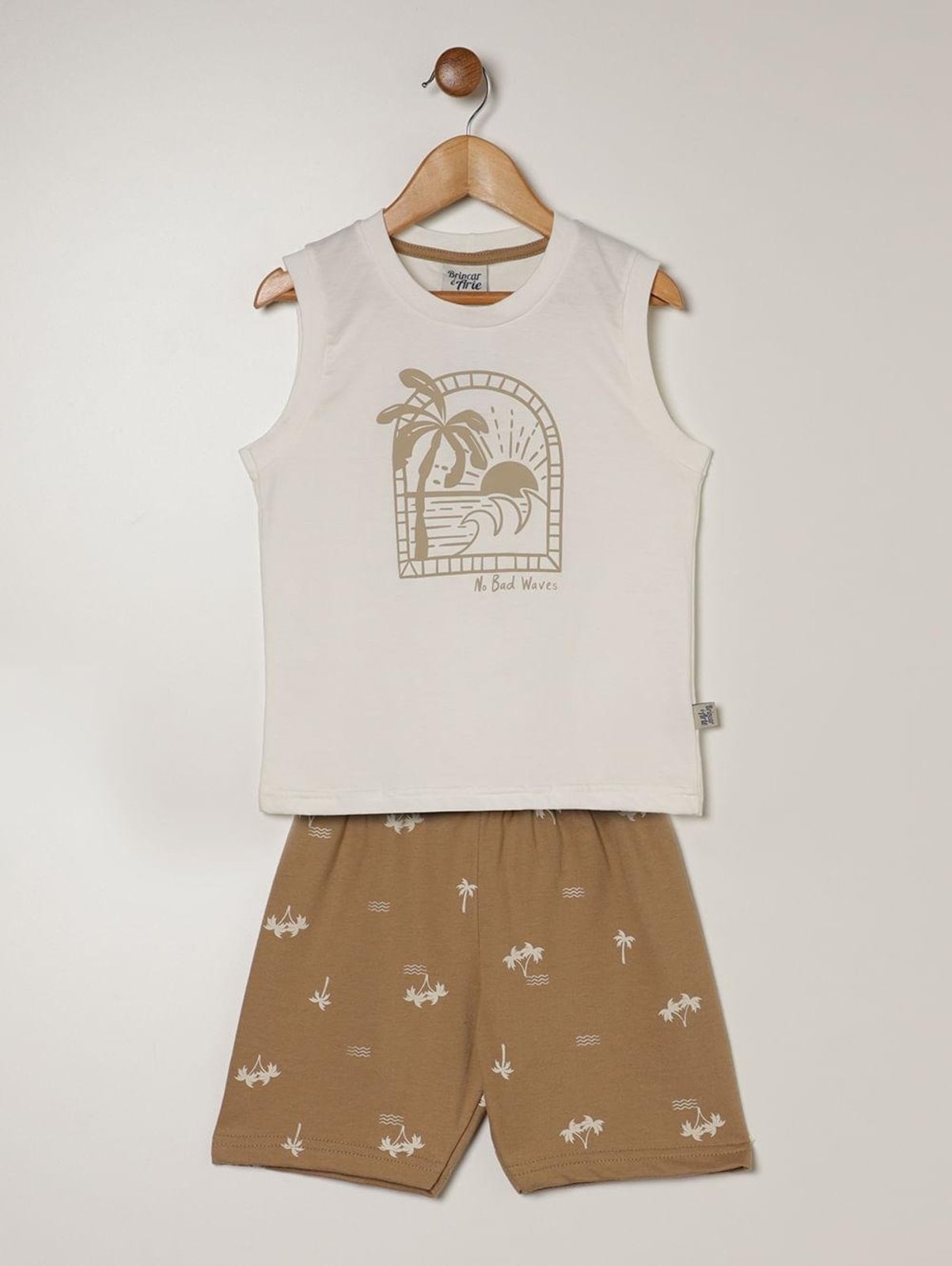 Infantil - Conjunto Curto Para Menino - NATURAL
