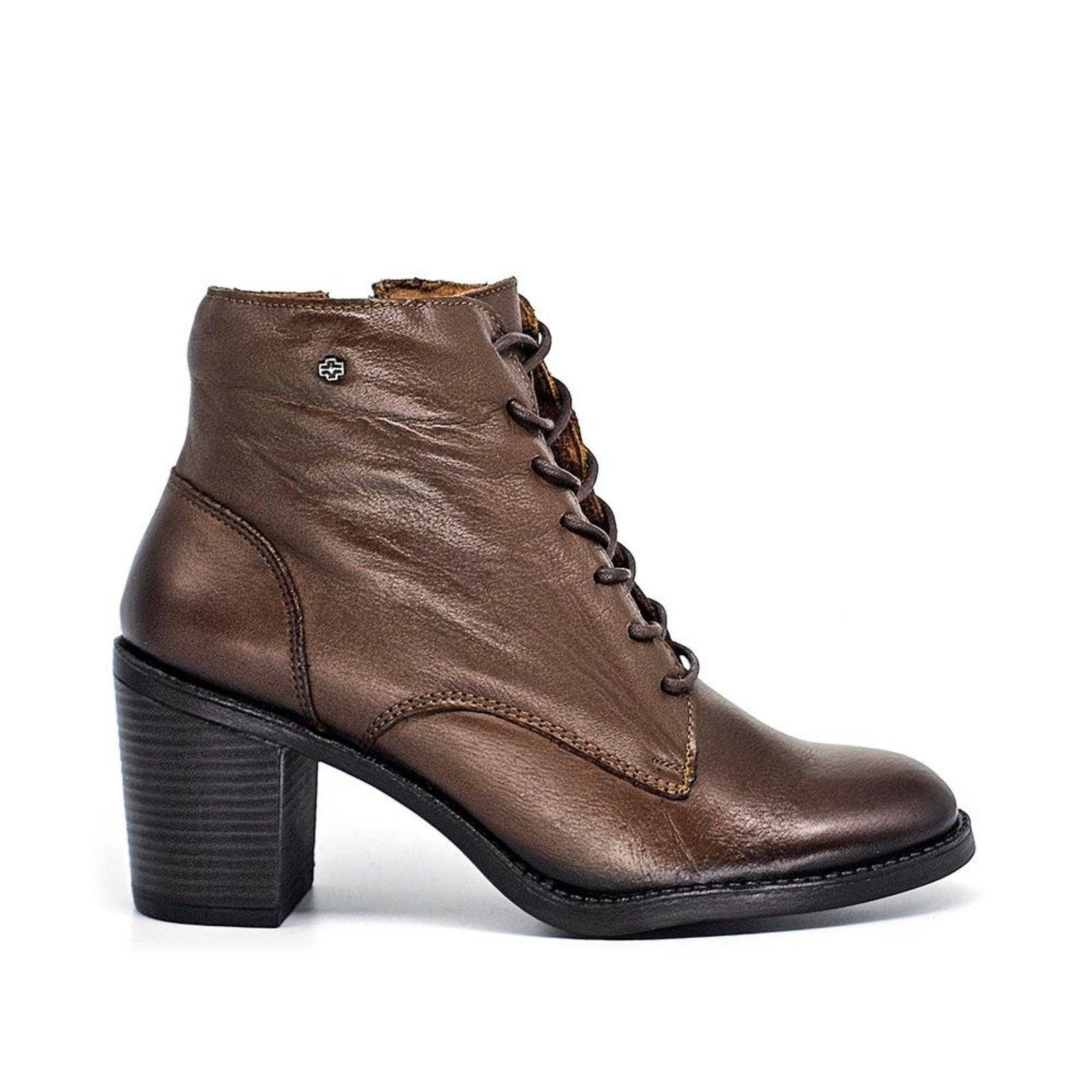 Bota Feminina JUD004 Couro Terracota Ferrugem Incolor