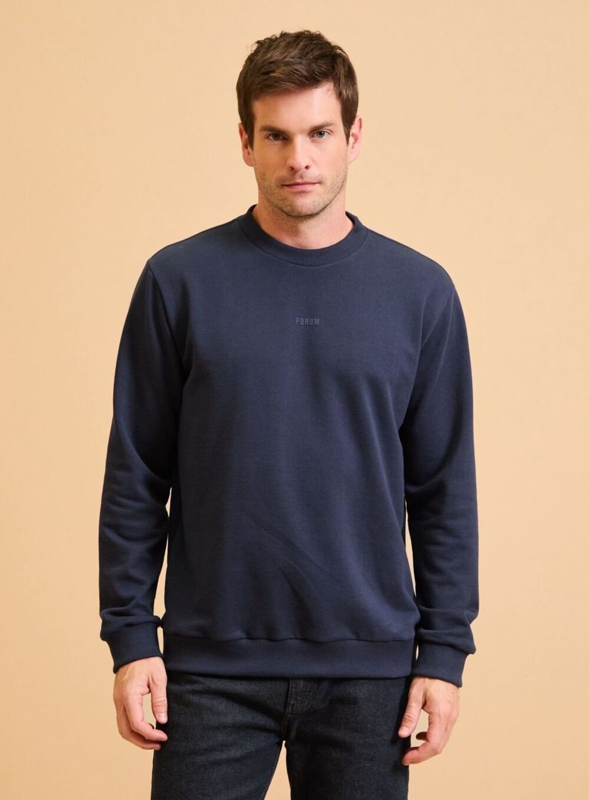 Blusão Moletom Masculino New Comfort Forum Azul OLympic