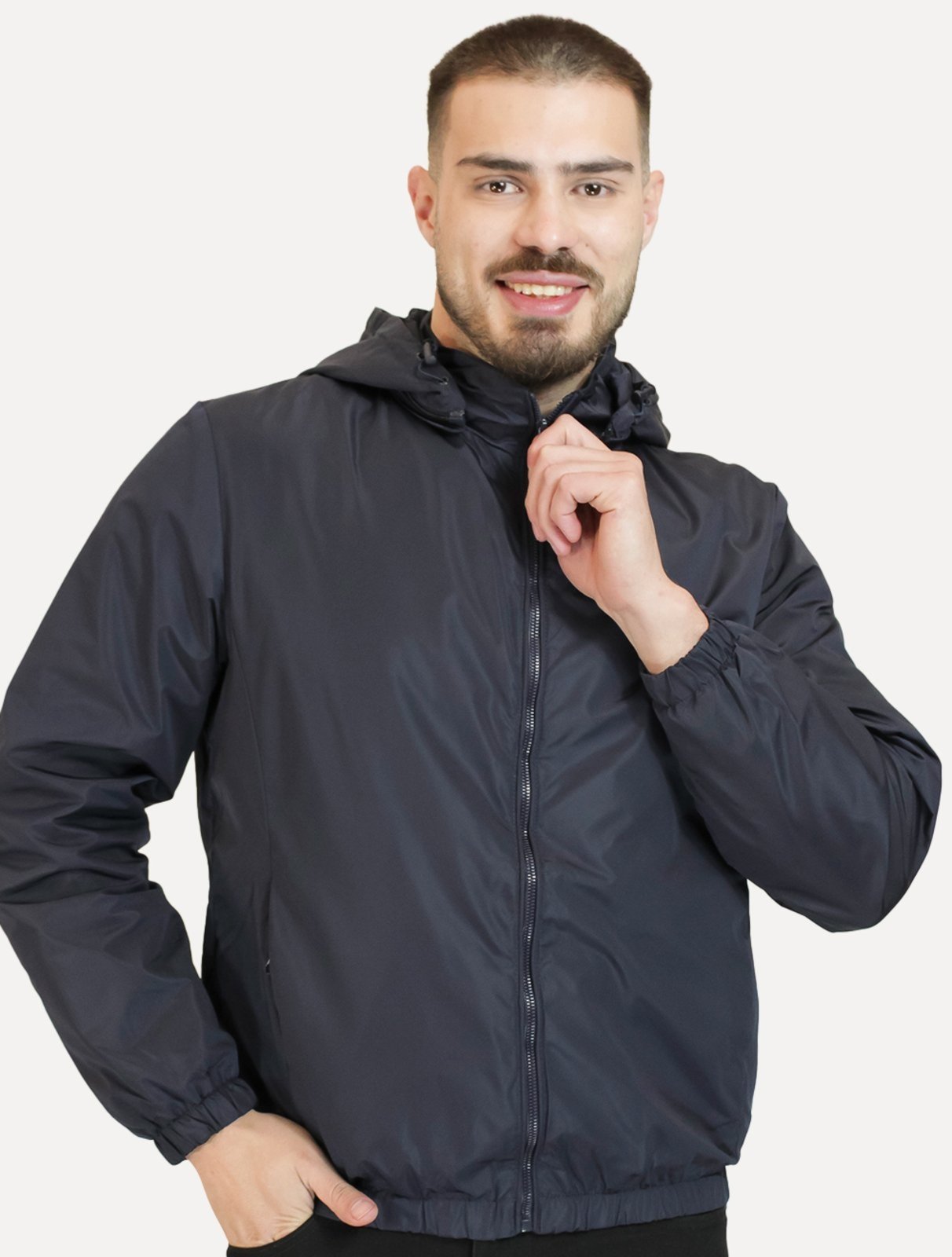 Jaqueta Dixen Masculina Corta-Vento Nylon Azul Marinho Jaqueta Dixen Masculina Corta-Vento Nylon Azul Marinho