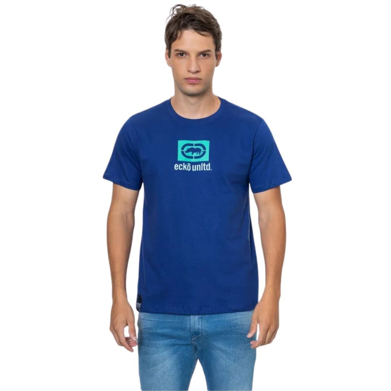 Camiseta Ecko Unltdo Original Malha Algodão Logo Tradicional