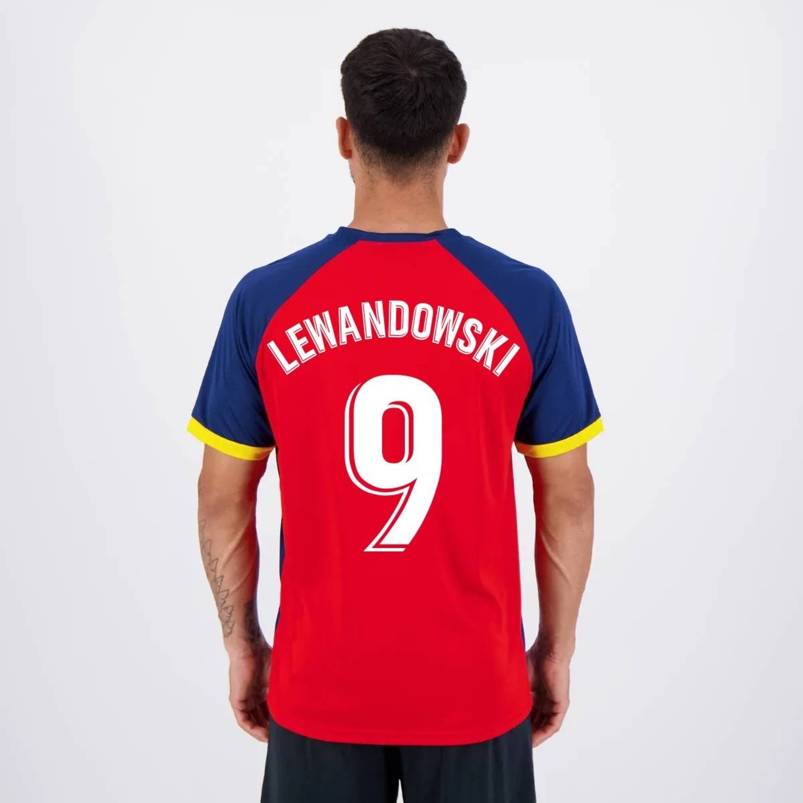 Camisa Barcelona Lewandowski 9 Culés Listrada