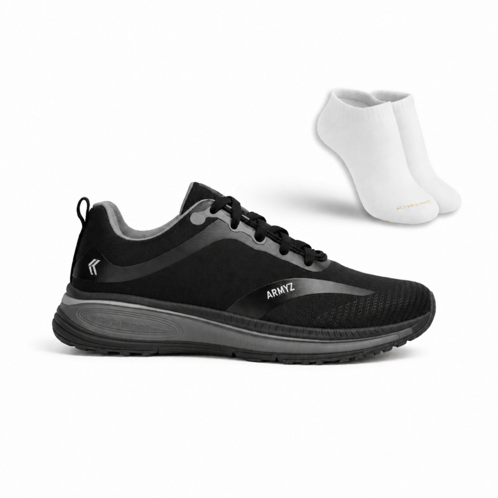 Tênis Esportivo Masculino e Feminino Confortável Leve Antiderrapante para Dia a Dia+ Meia Cano Curto