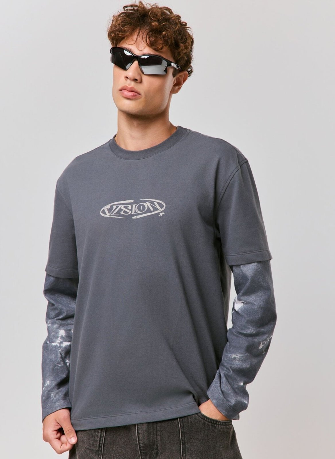 Camiseta Comfort Manga Longa Sobreposta