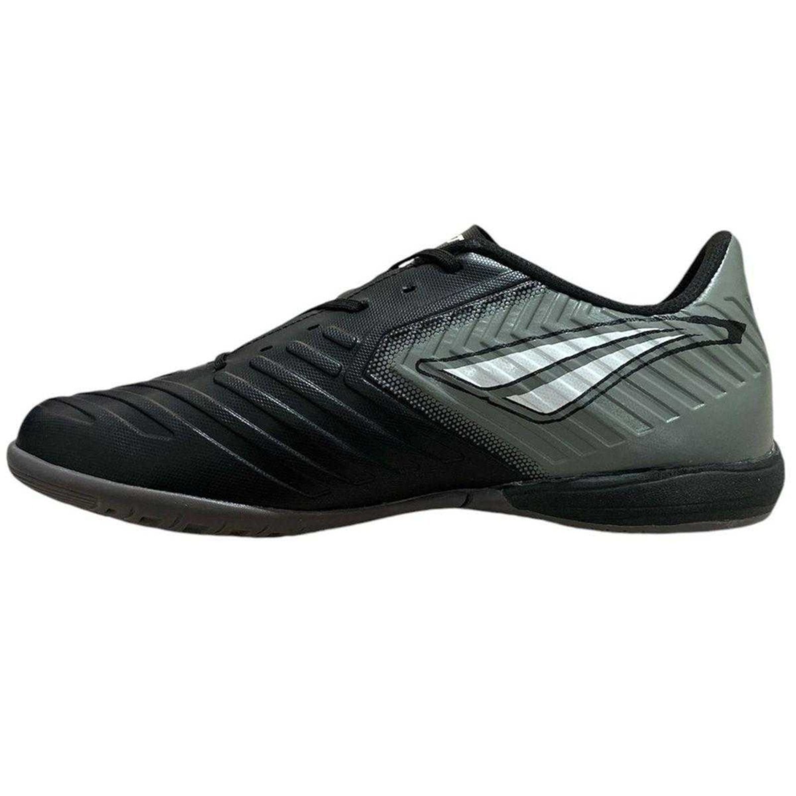 Vista 3 Chuteira Futsal Penalty Digital Y2 preto Penalty preto