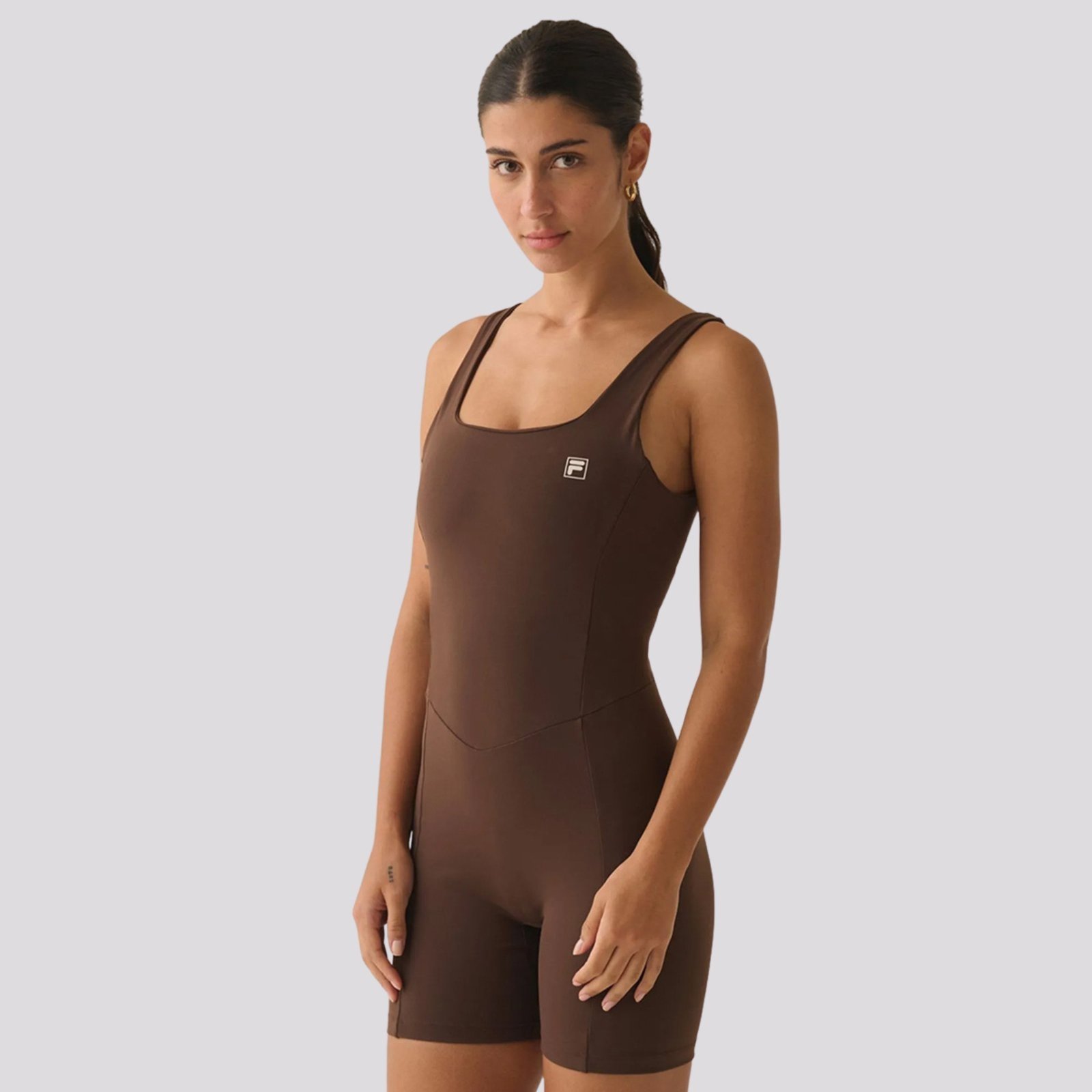 Macacão Fila Touch Gym Feminino Marrom