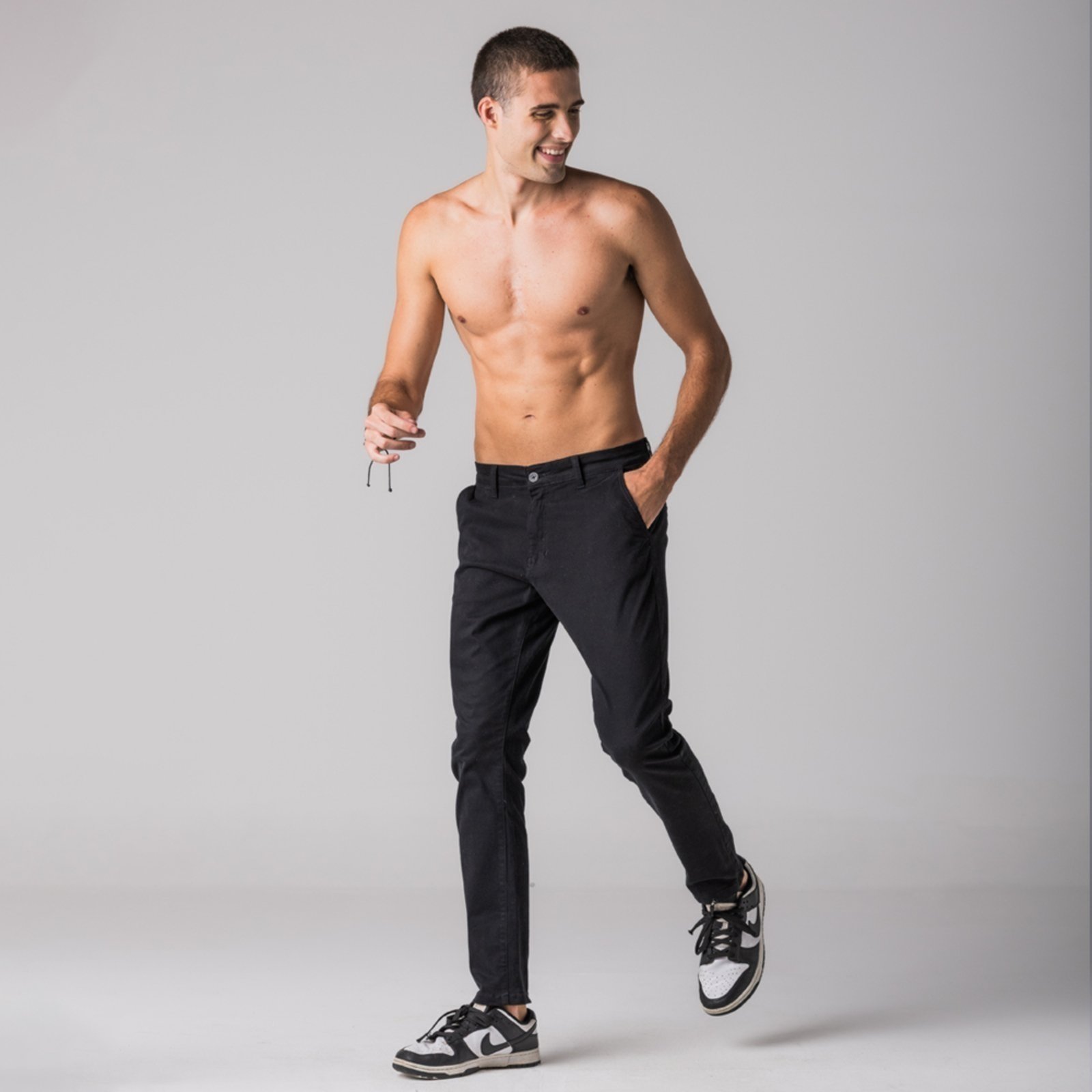 Calça Sarja Slim Chino Urban Rock&Soda PRETO
