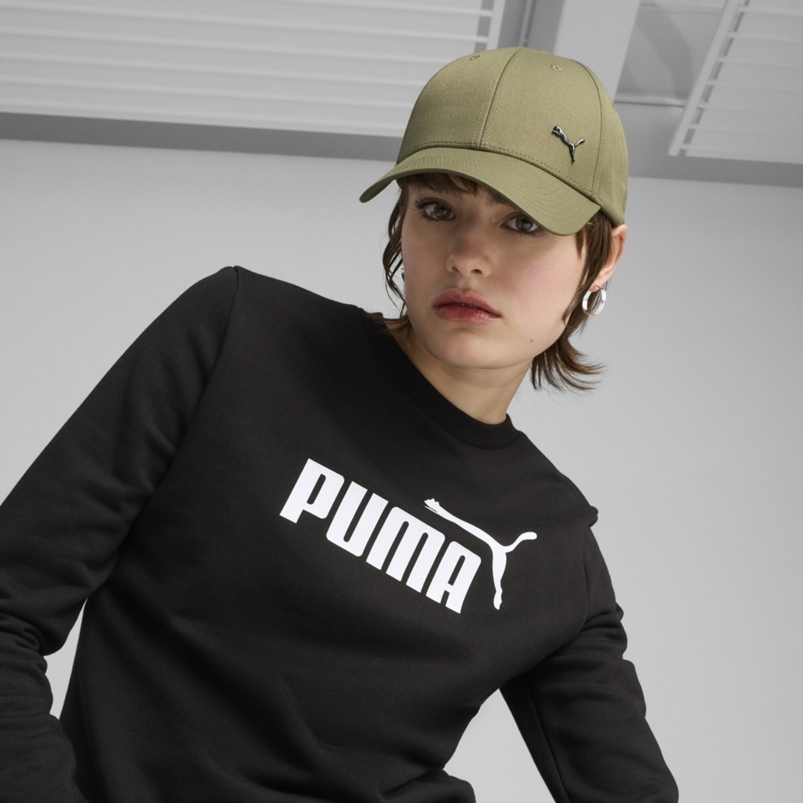 Vista 3 Boné ESS Metal PUMA Cat Baseball Puma verde