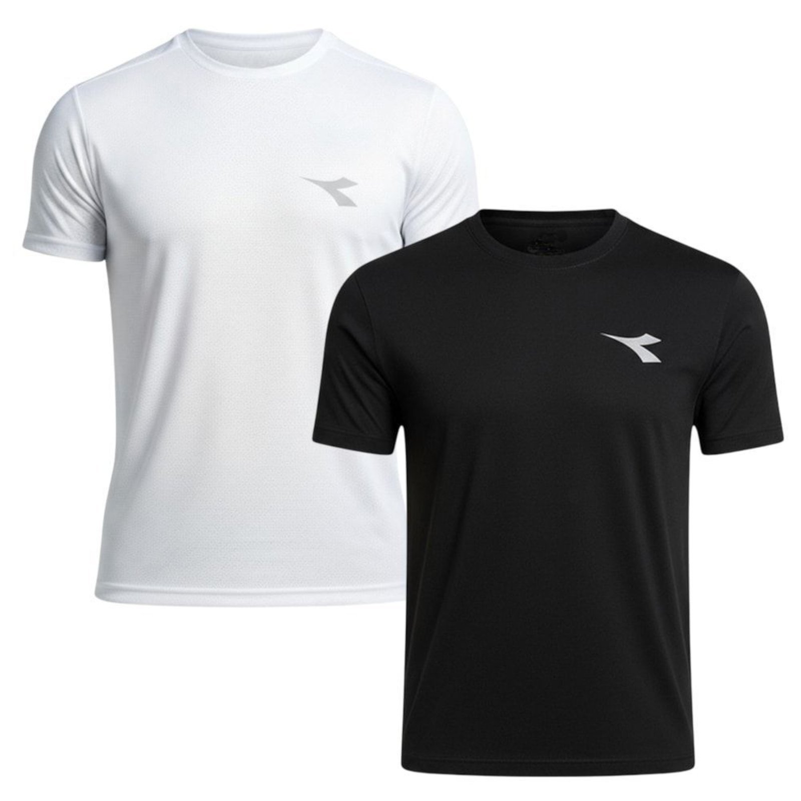 Kit 2 Camisetas Diadora Small Logo Masculina - Branco - diadora
