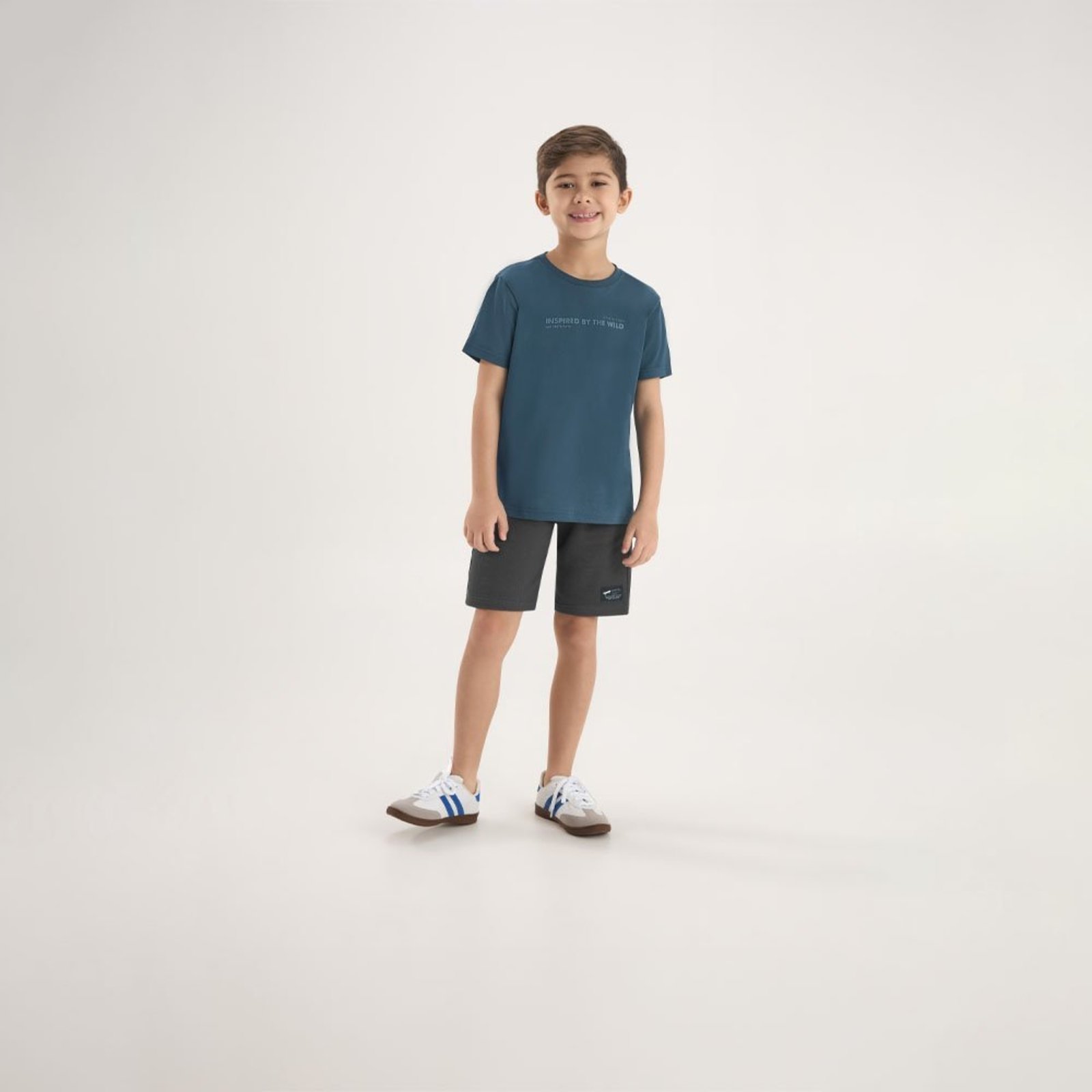 Infantil - Bermuda Cinza Pulla Bulla Menino - 53864-188