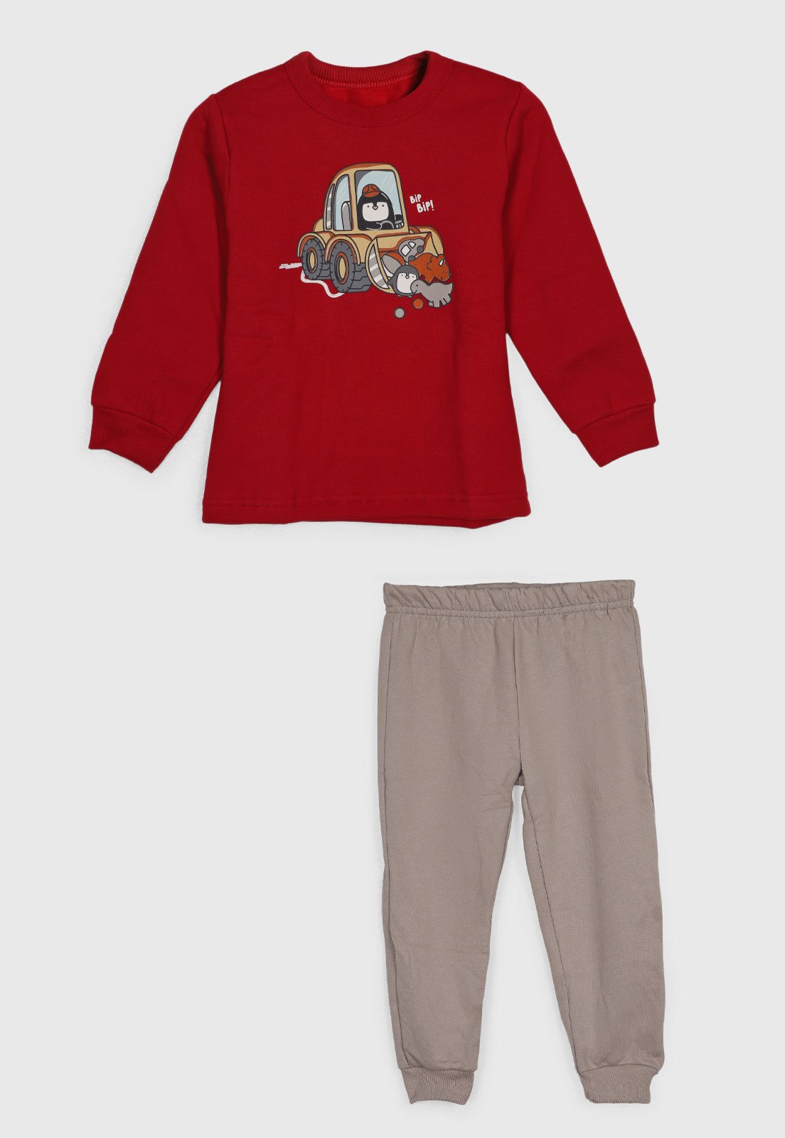 Conjunto Brandili Estampado Vermelho