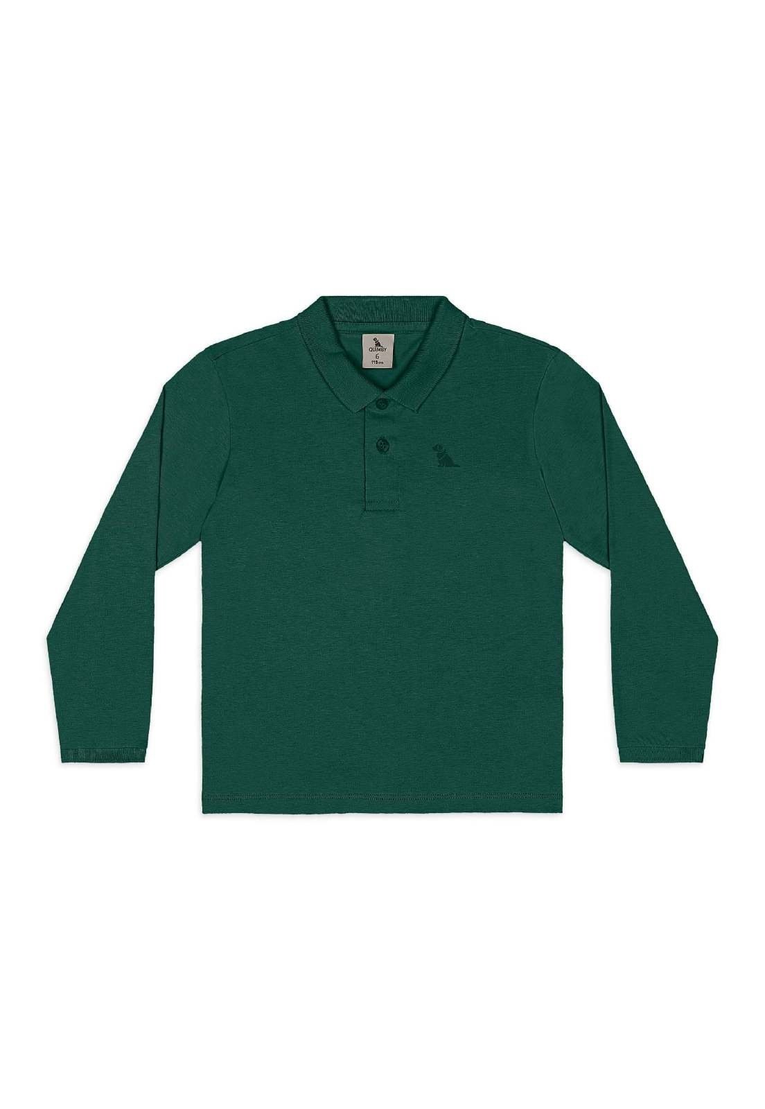Infantil - Camisa Polo em Algodão Quimby Branco