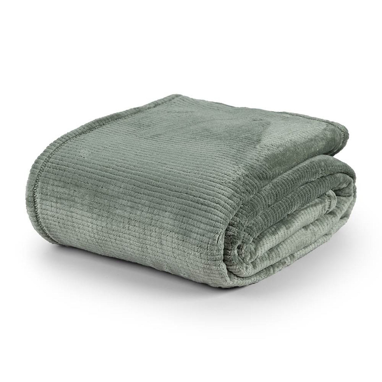 Cobertor Queen Casa Modelo Enxovais Manta Flannel Ultrasoft Dublin Verde Louro