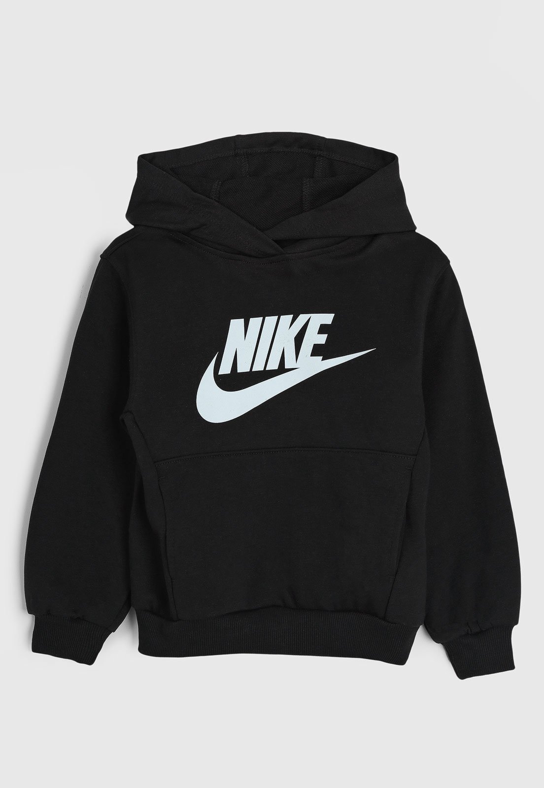 Infantil - Blusa de Moletom Nike Com Capuz Preta