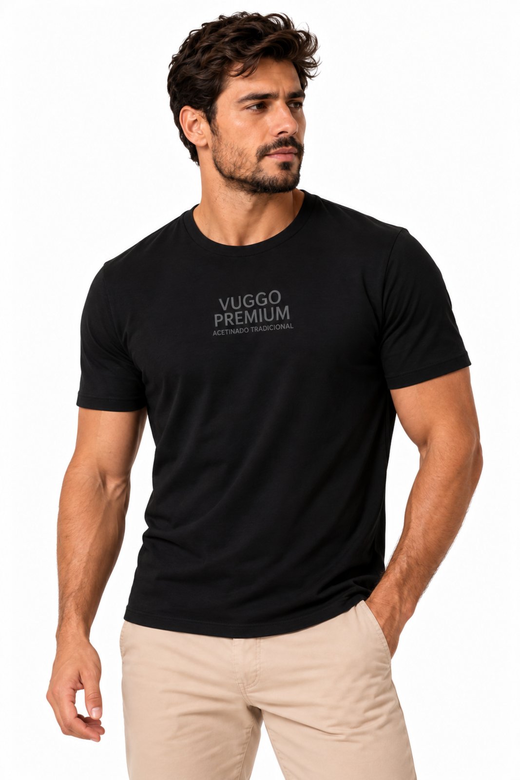 Camiseta Básica Premium D Bell Outlet Fashion Preto