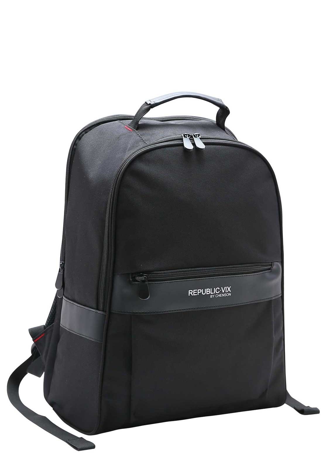 Mochila C/ Saida Fone e Cabo Carregador Executiva Republic Vix