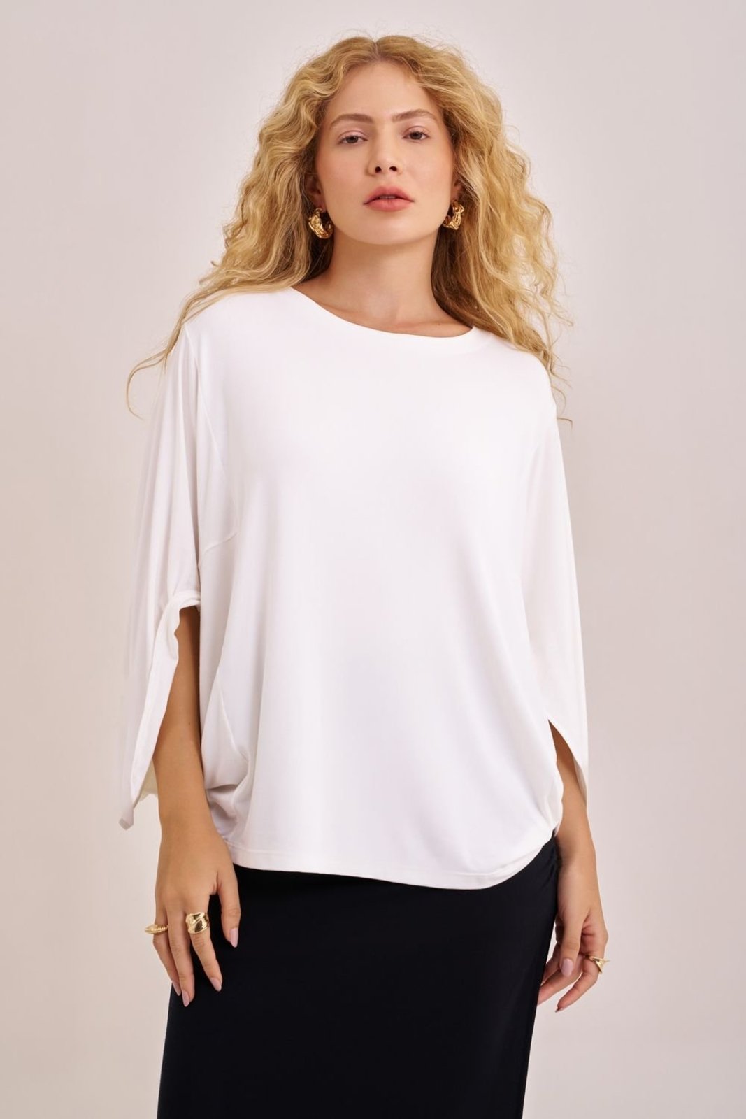 Blusa triangle bamboo off white Suntime